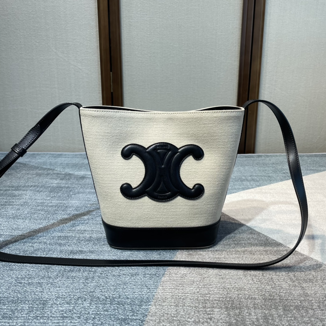 Ce**e cuir bucket-30×22×13cm