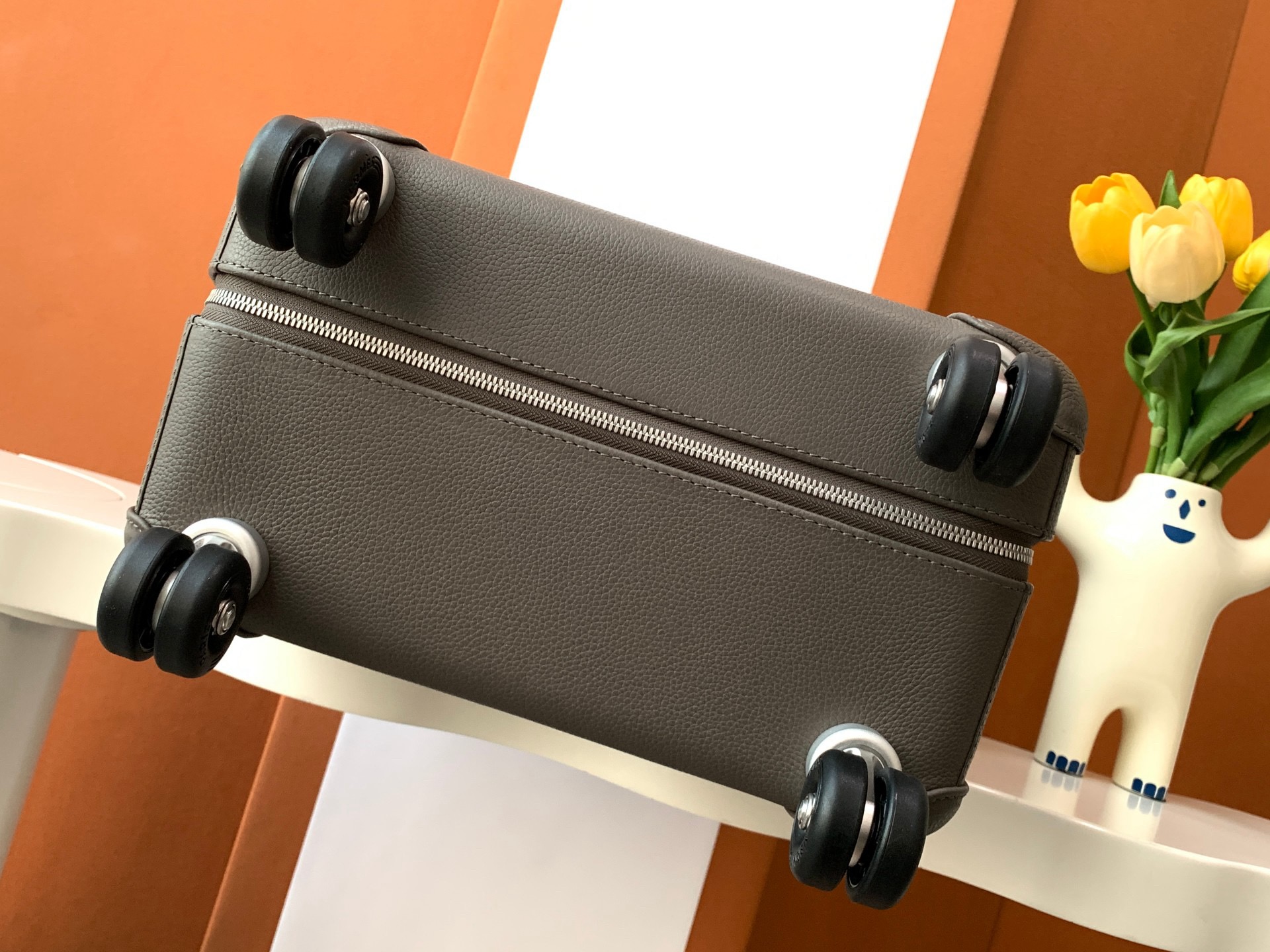 Herm*ès Valise R.M.S Cabine Cargo Toile Noir Suitcase-33x55x20CM