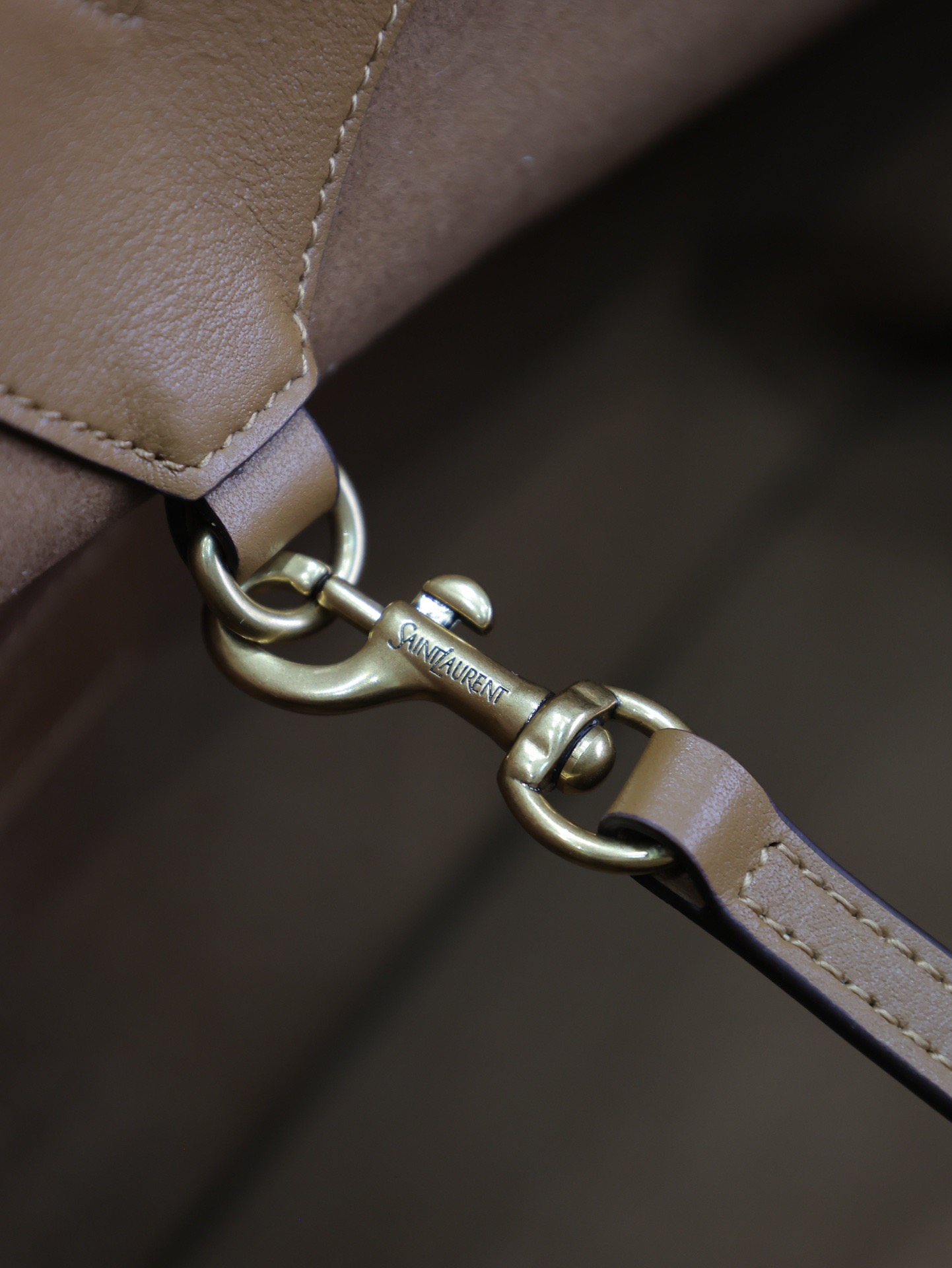 Sa1nt Lau*nt leather y tote 2024-38-50*33*16cm