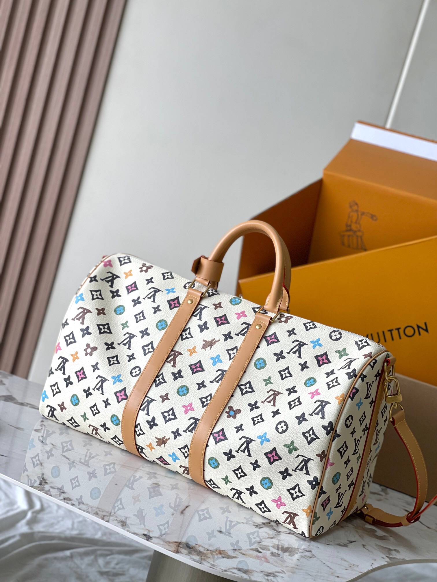L0vis Vvtt0n by Tyler, the Creator Keepall Bandouliere 45 -45 x 27 x 20CM