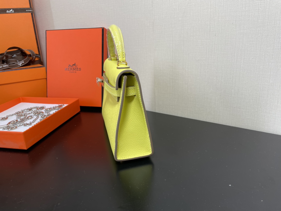 H**mes kelly-gold&silver hardware-19cm