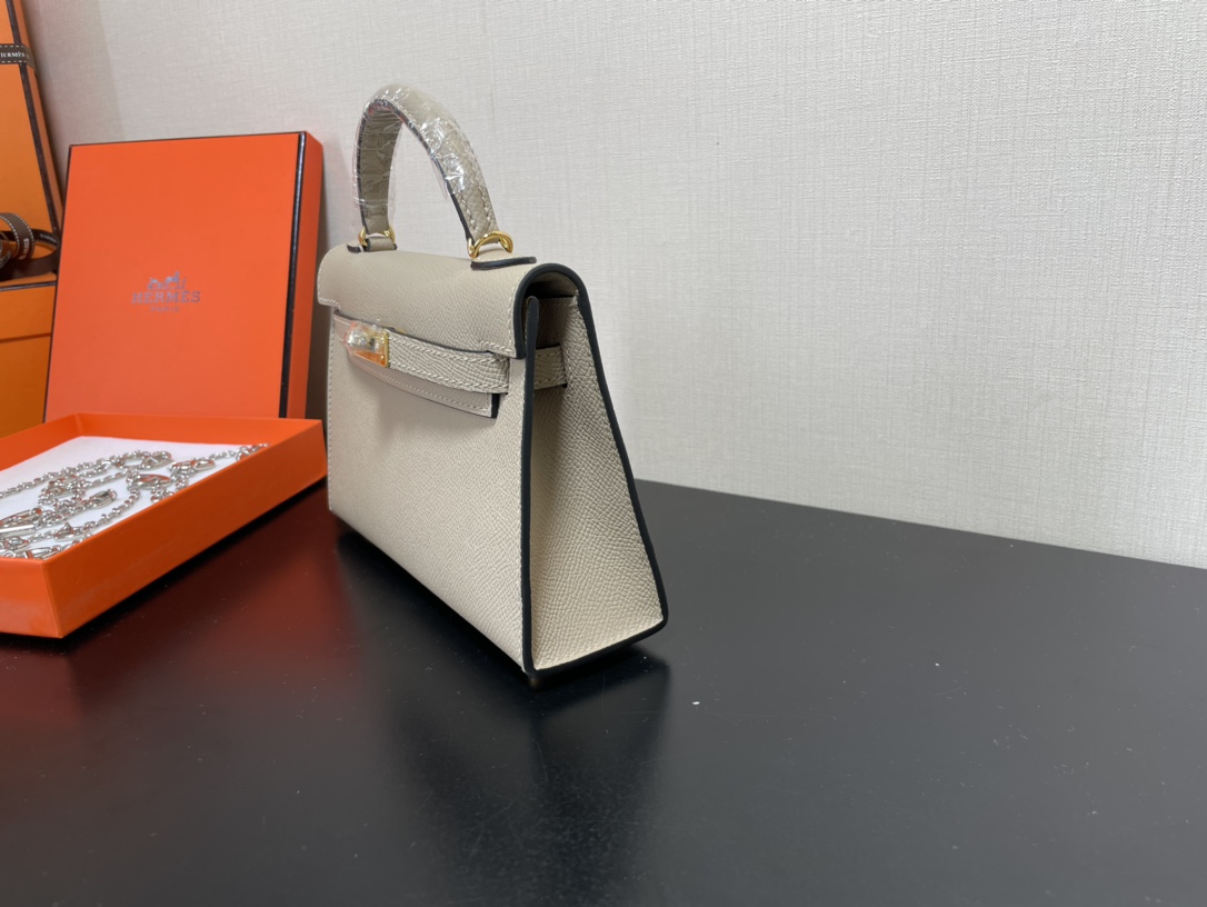 H**mes kelly-gold&silver hardware-19cm