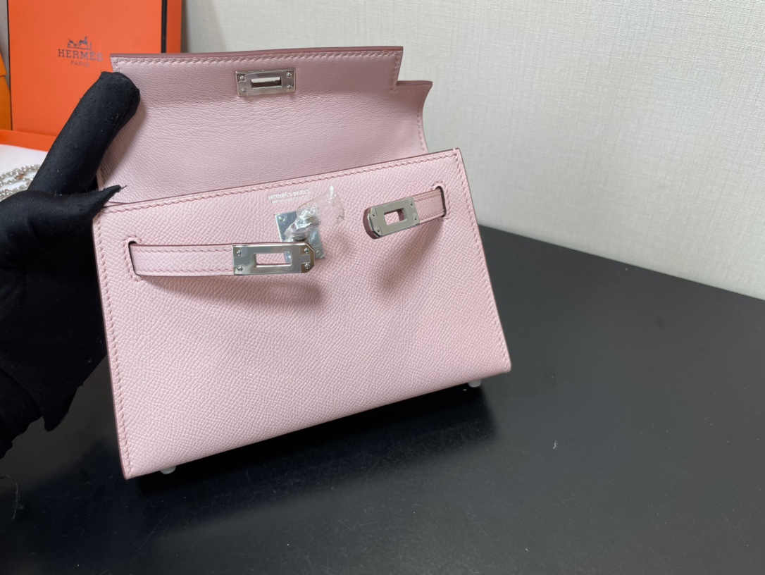 H**mes kelly-gold&silver hardware-19cm