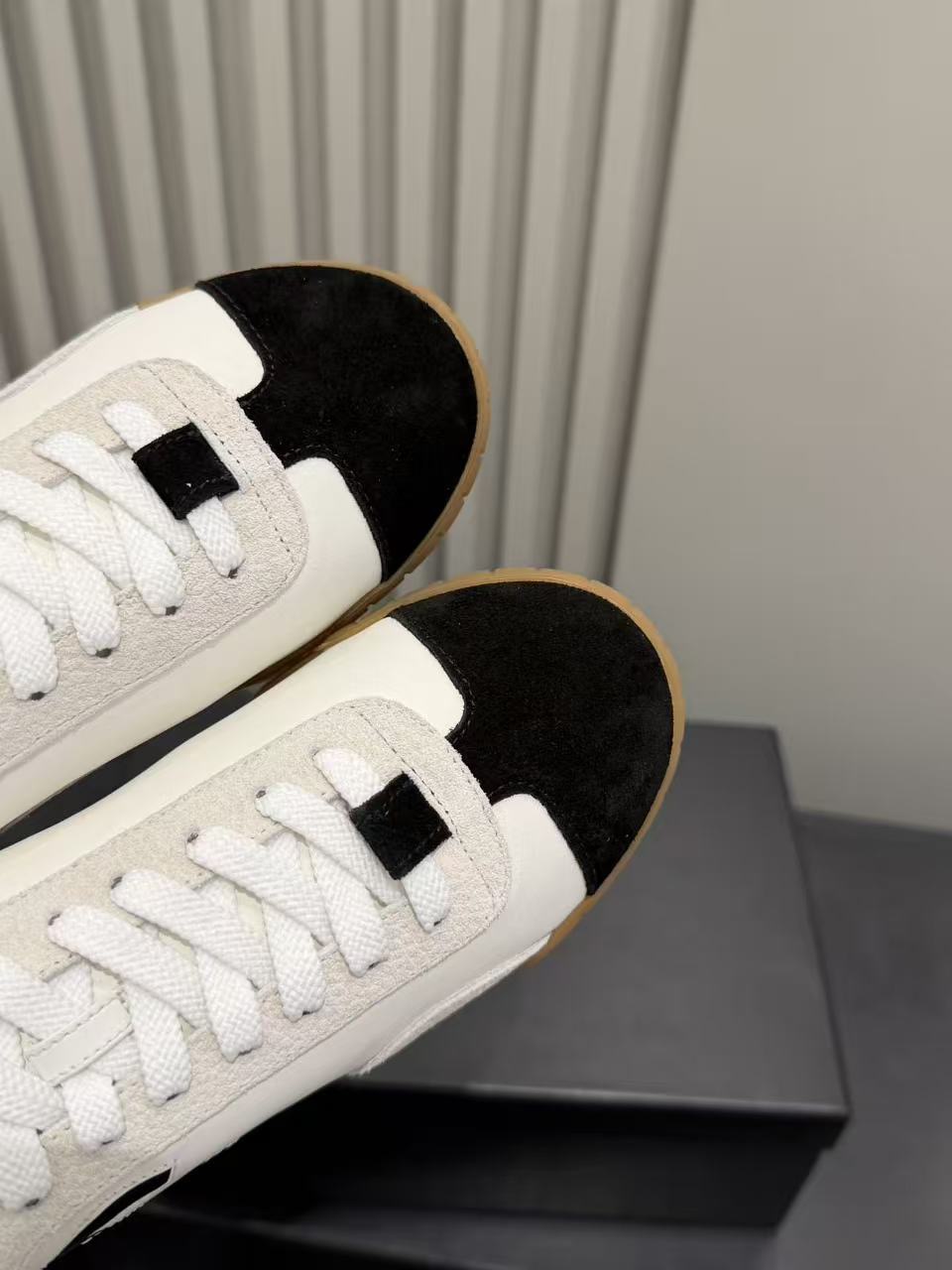 Ch@nel Sneakers - Calfskin & Embossed Suede Calfskin