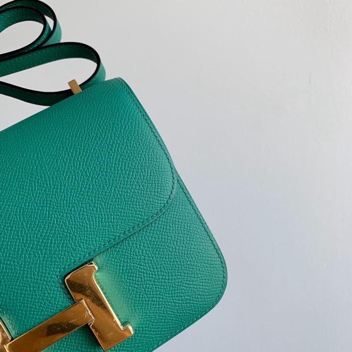 H**mes constance epsom leather-19cm