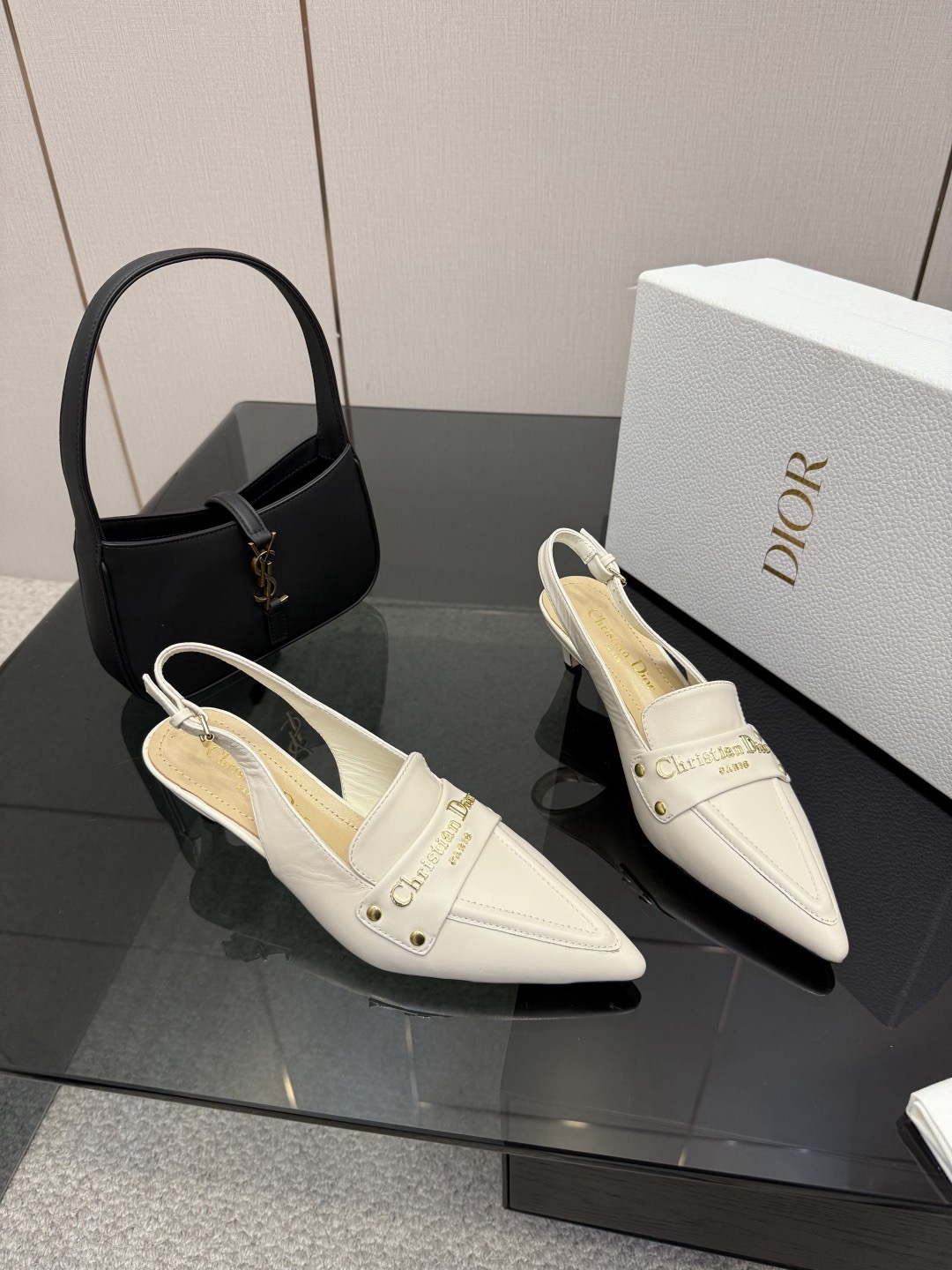 D*or Boy Leather Slingback Pump-5/8CM
