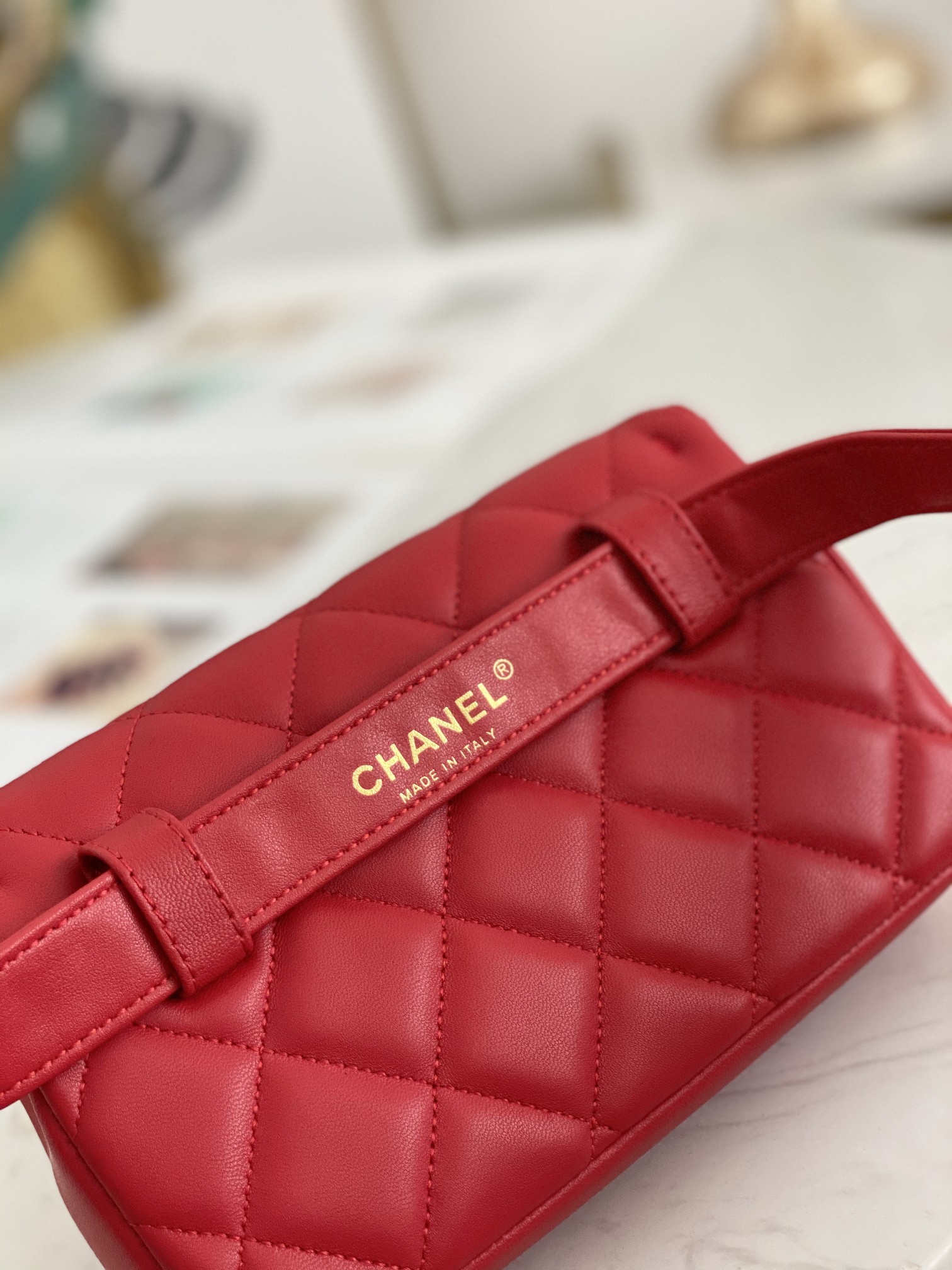 Ch@nel Waist Bag-18*3.5*12CM