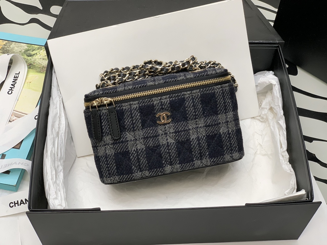 Ch@nel Mini Cosmetic Bag-10*17*8CM