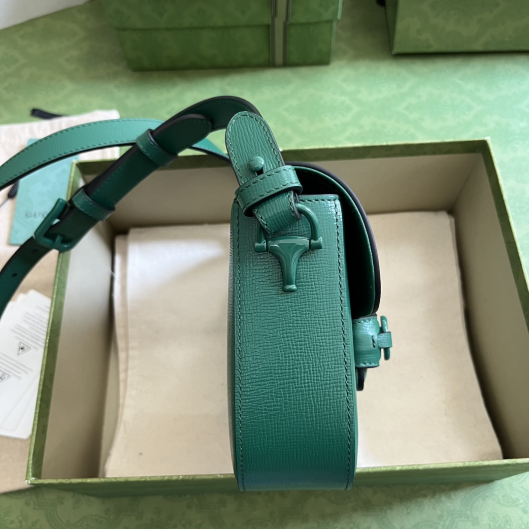 G*u*i 1955 horsebit shoulder bag-20.6*14.4*5.1cm