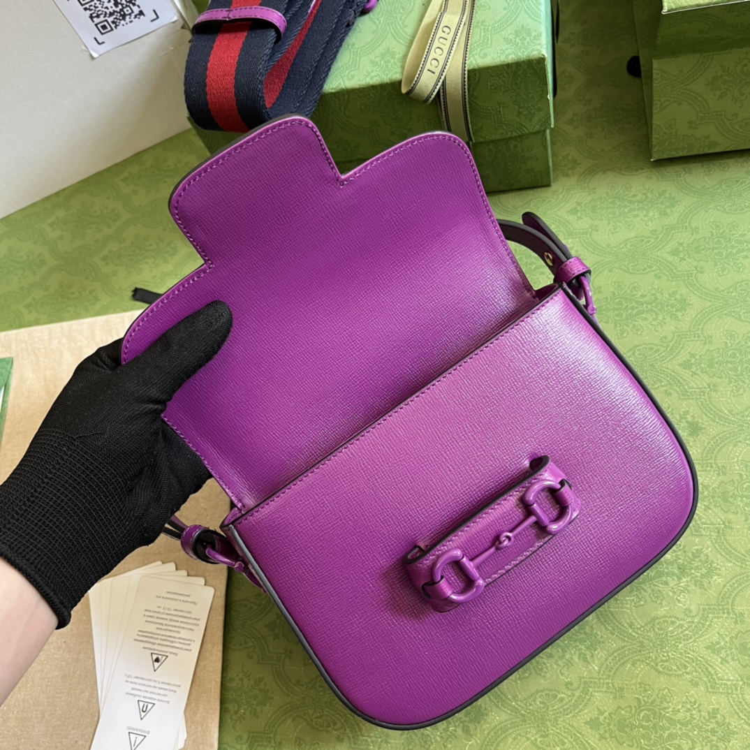 G*u*i 1955 horsebit shoulder bag-20.6*14.4*5.1cm