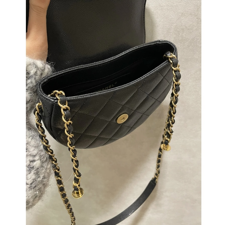 Ch@nel Vintage Saddle Bag-19*16*7CM