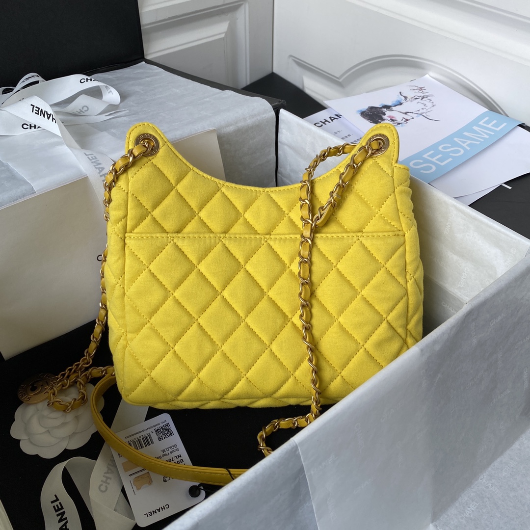 Ch@nel Hobo Handbags-21.5×22.5×7CM