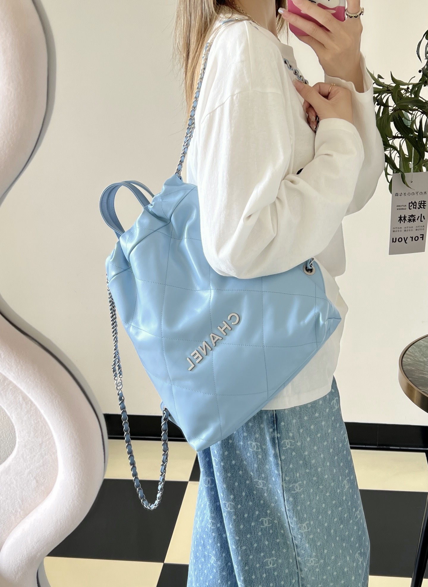 Ch@nel Backpack-29*34*10.5CM