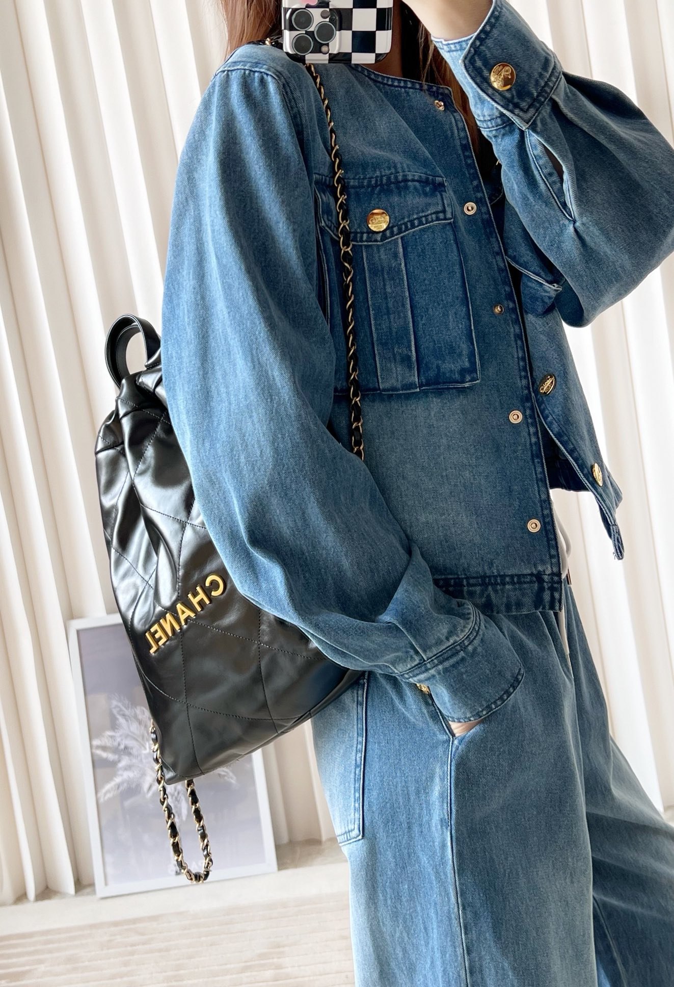 Ch@nel Backpack-29*34*10.5CM