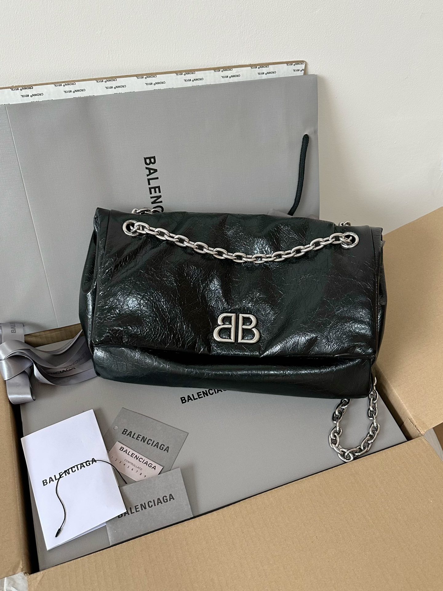 Ba*len*cia*ga monaco bag-28×18×10cm