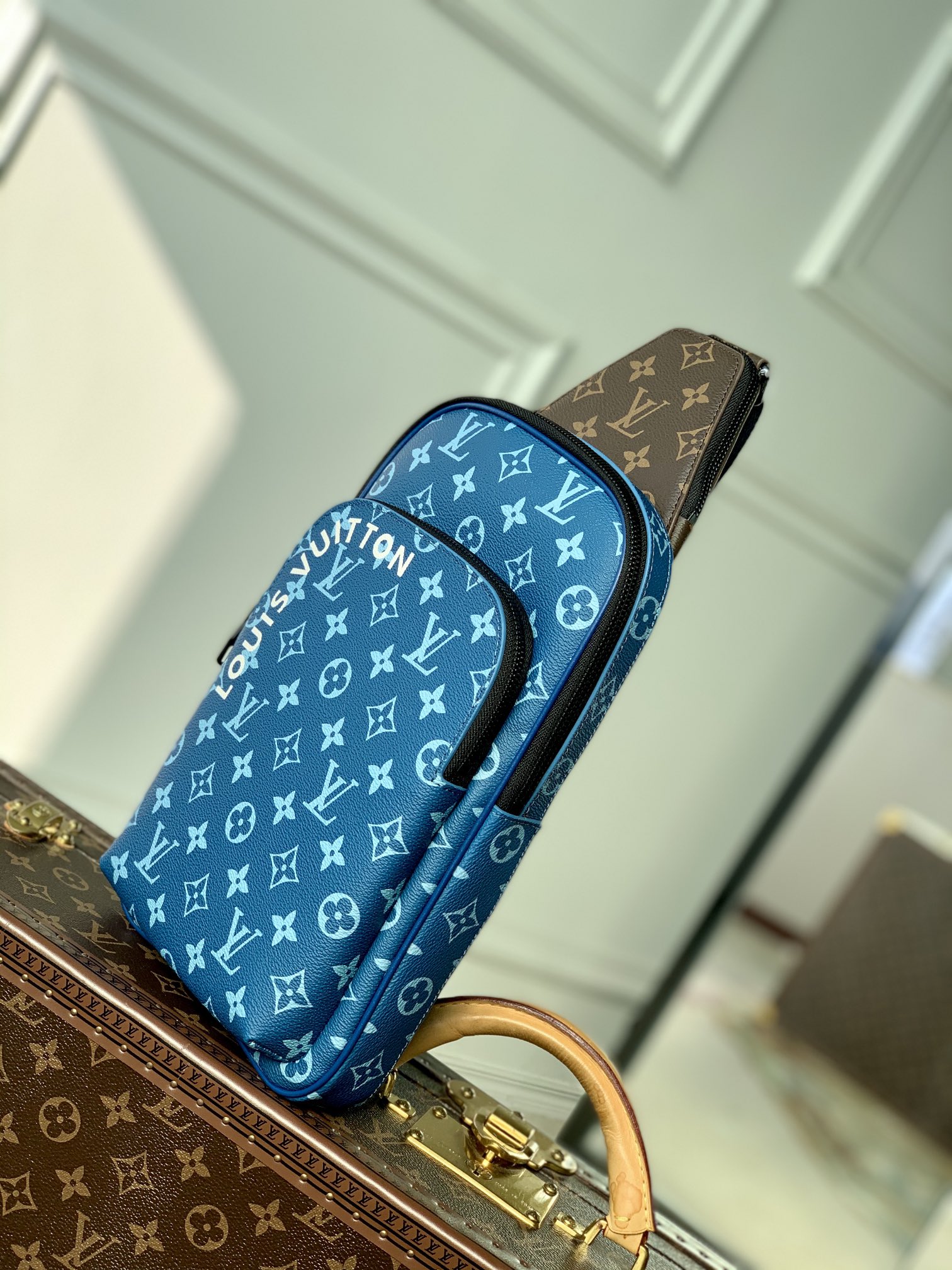 l0*is V*t0n damier graphite avenue bag-20 *31 x*10cm