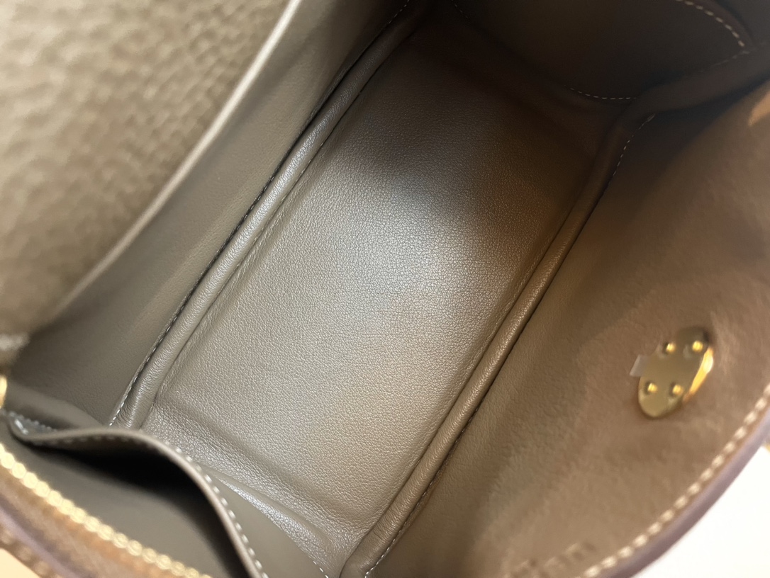 H**mes lindy 19-tc leather-19cm