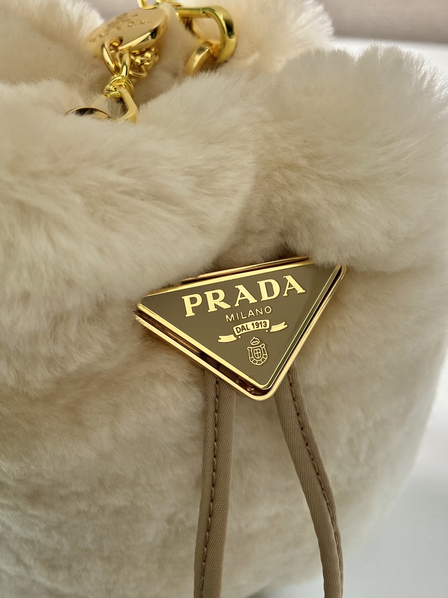 Pra*a woolen bucket 1nr016 bag-9*9.5*6cm