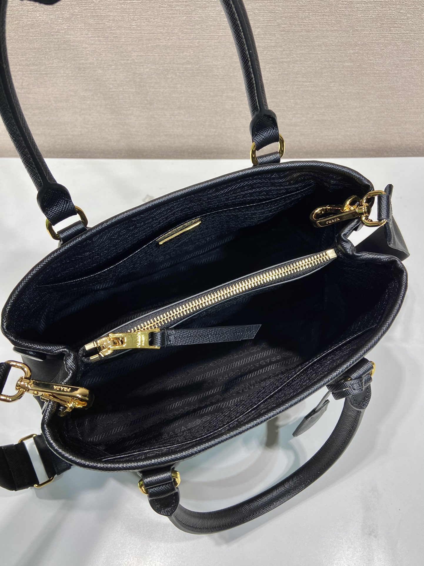 Pra*a 1ba173 vintage tote-30*20*15.5cm