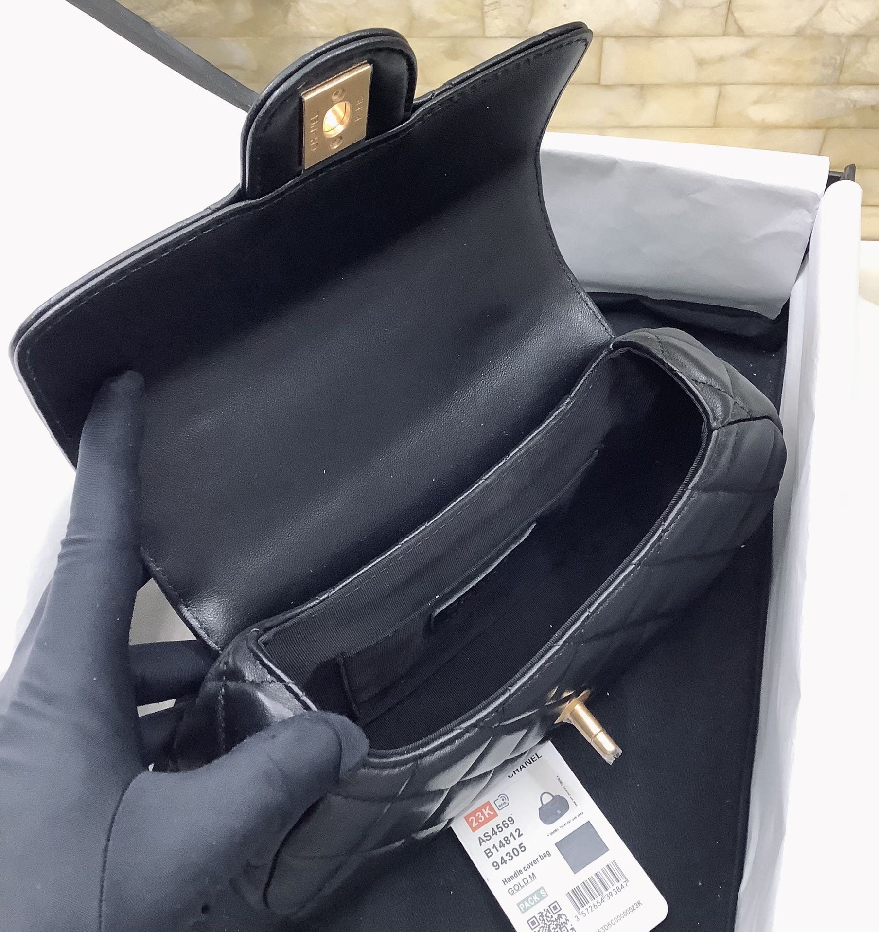 Ch@nel 2024SS Grip Mini Bag-13.5*23.5*5.5CM