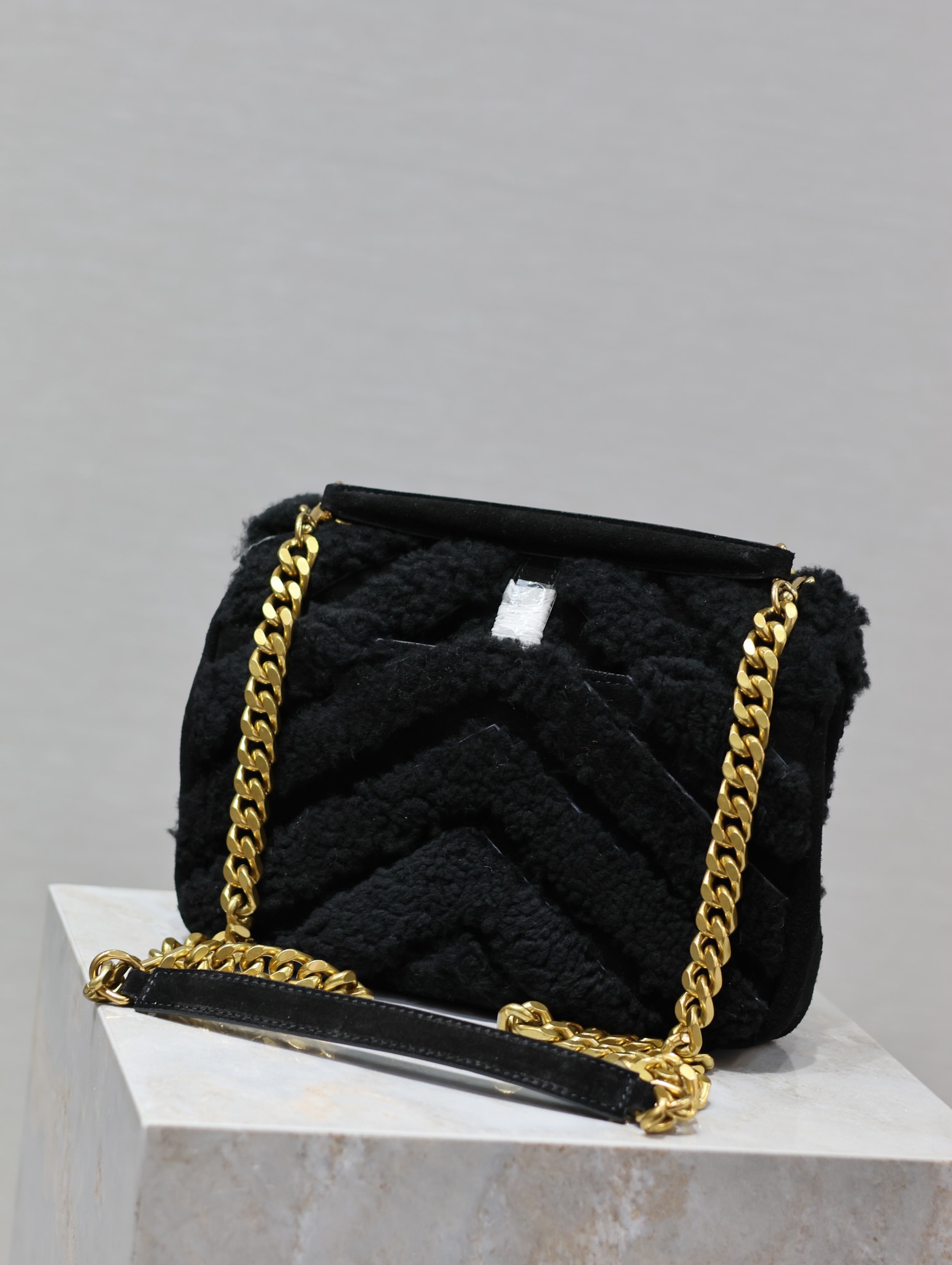 YS L Monogram College Bag-24*17*7CM