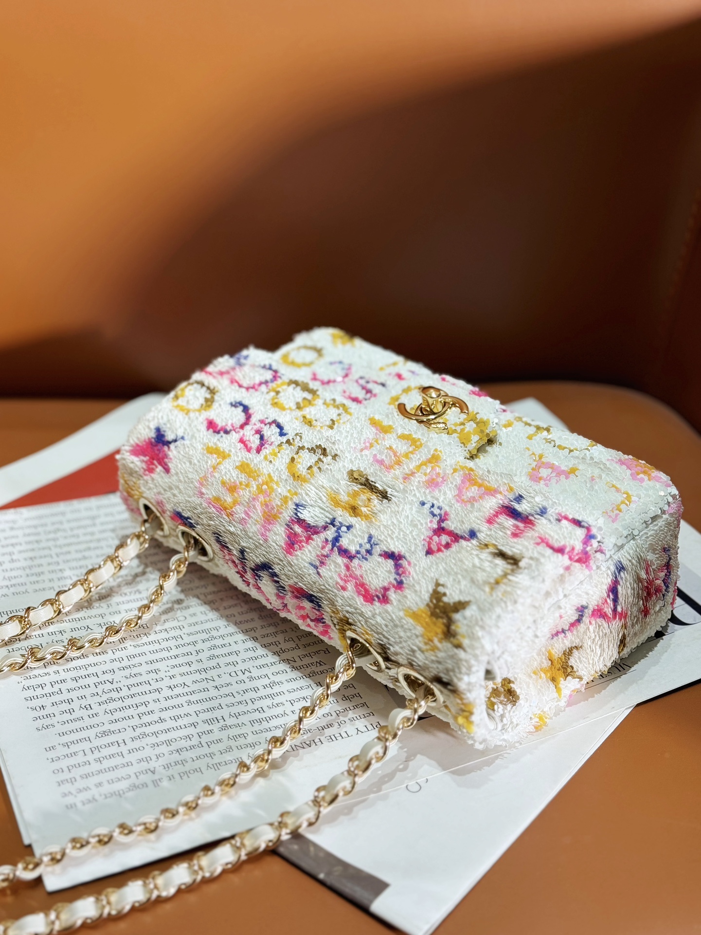 Ch@nel Flap Bag-14*21*8CM