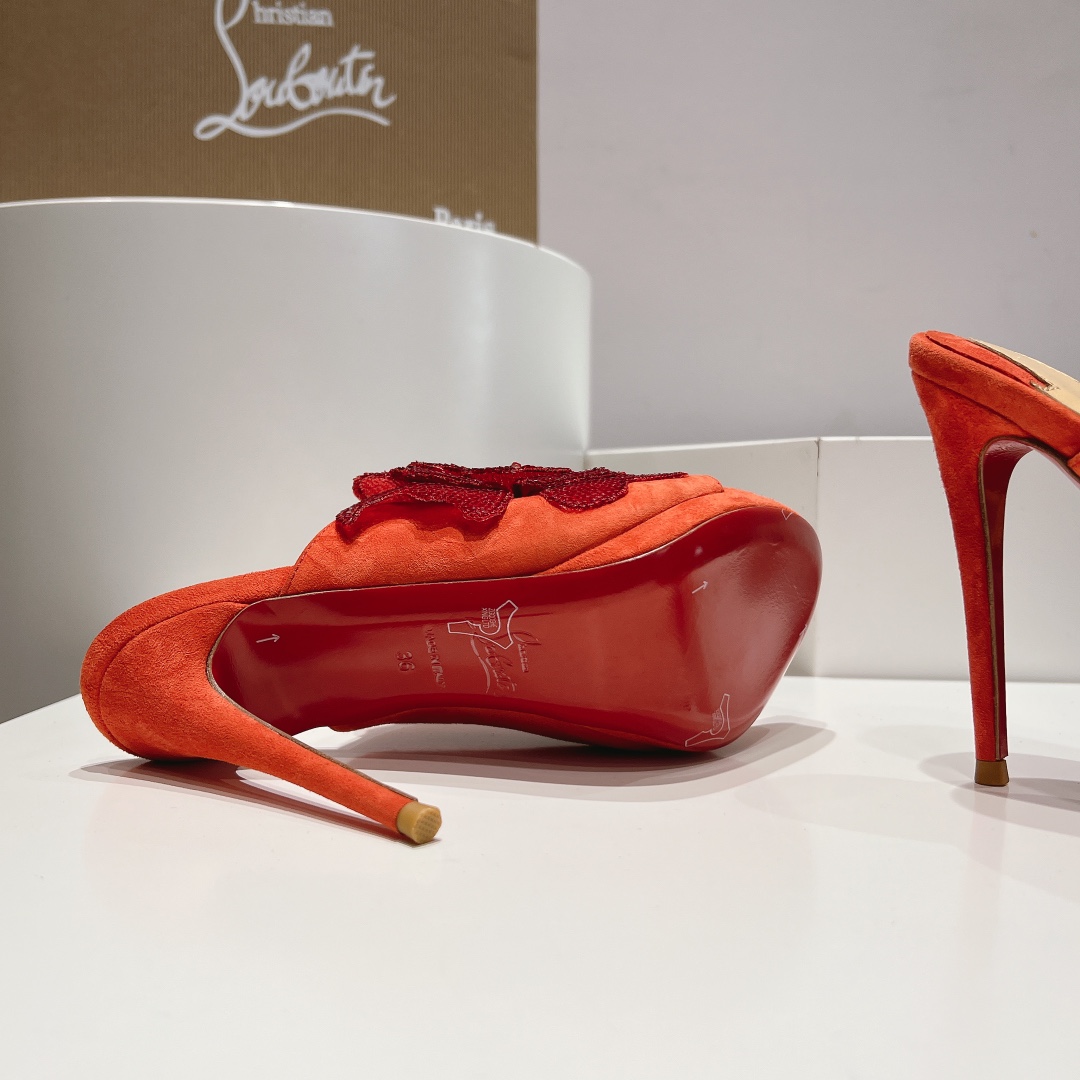 Ch**an louboutin slides-12cm