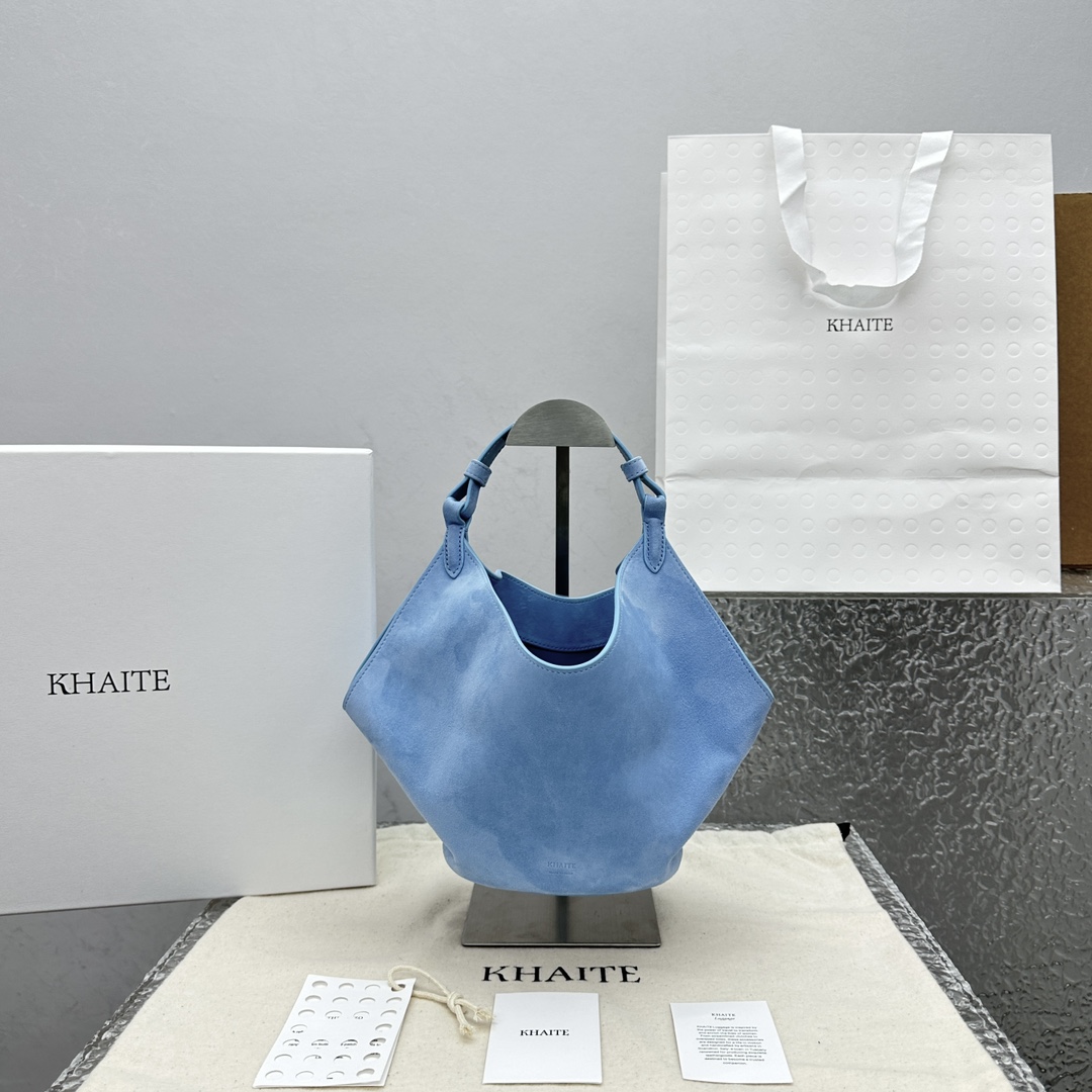 Khaki Lotus Mini Matte Handbag-16*16*15CM