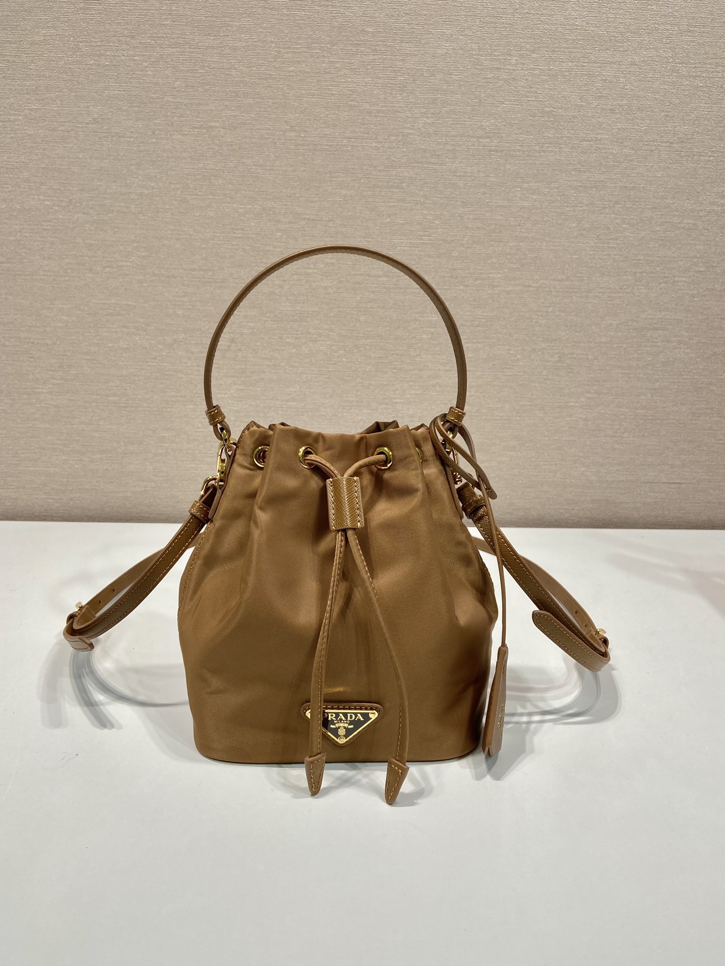 Pra*a 1be067 bucket bag-15.5*19.5*10cm