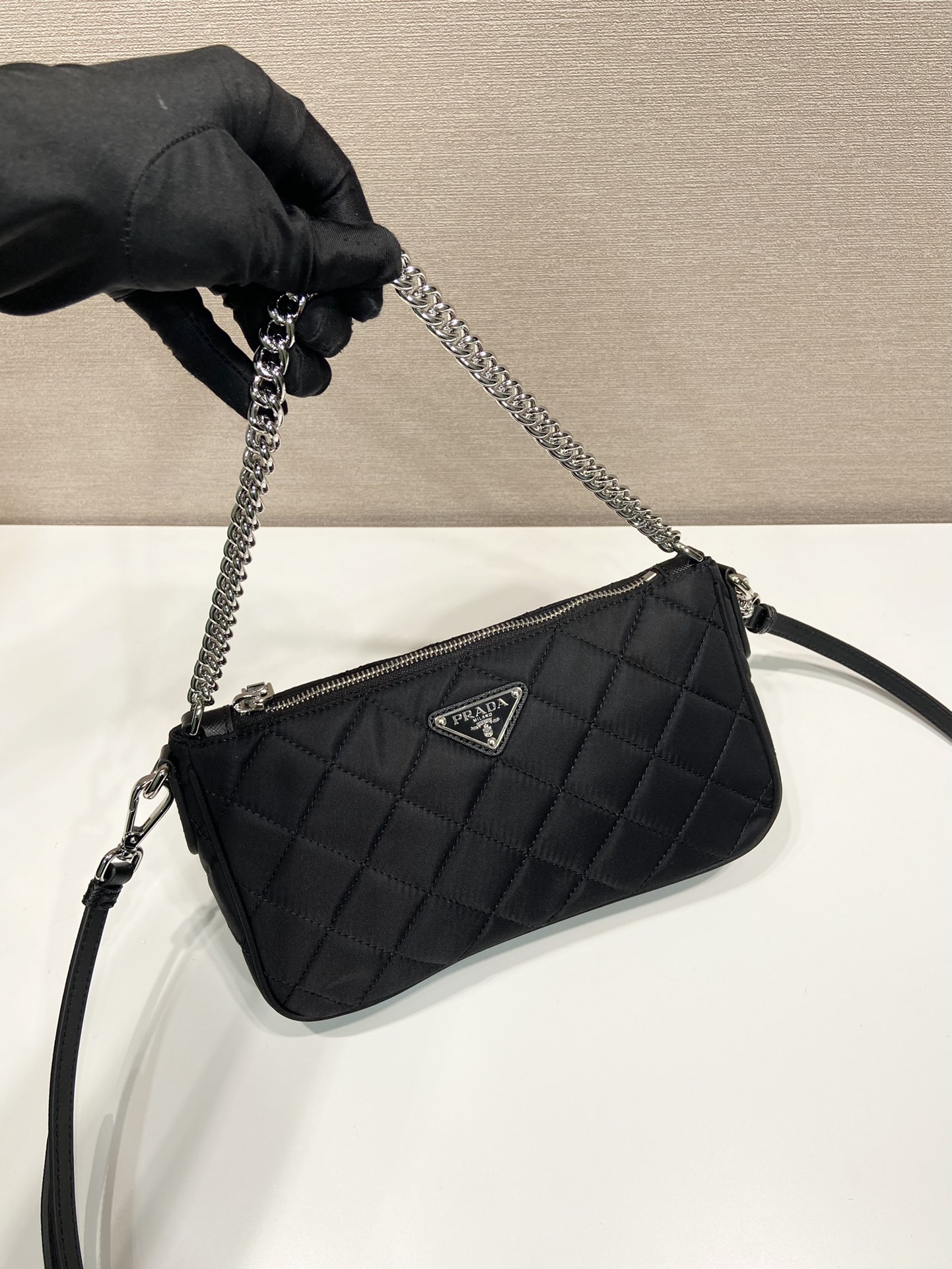 Pra*a 1bh026 vintage bag-25*14*6.5cm