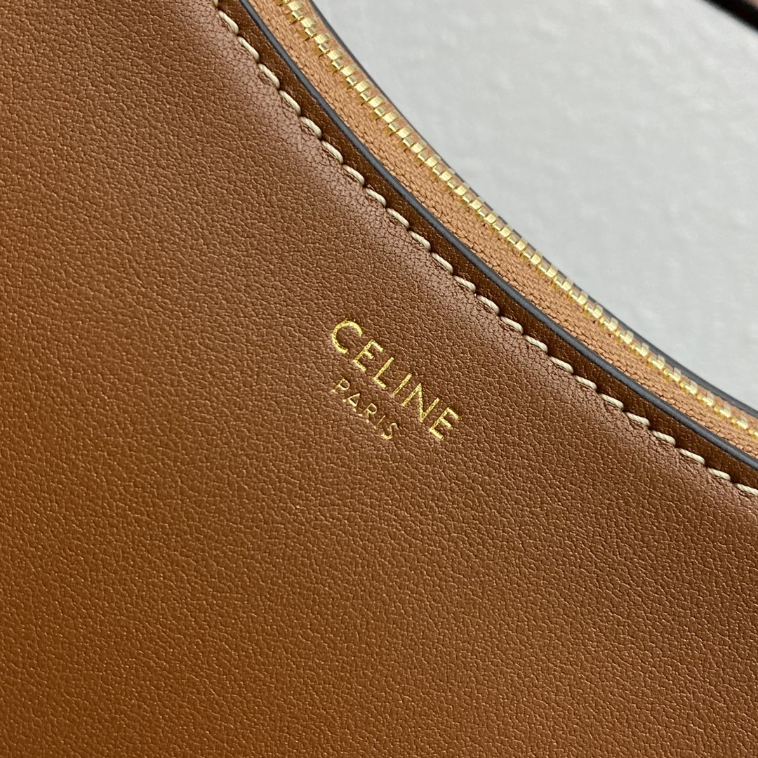 Ce**e brown leather ava hobo-24×13×7cm