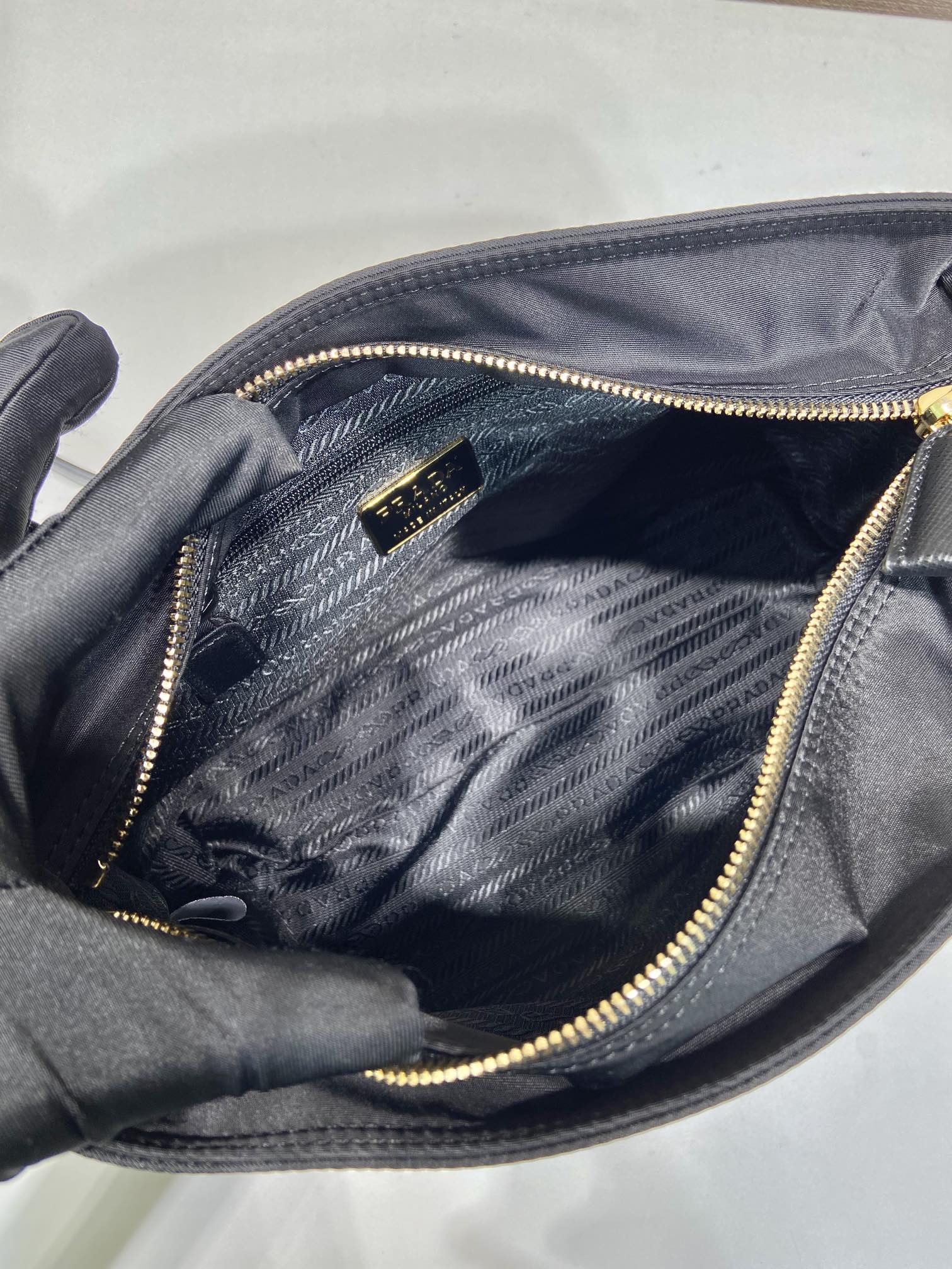 Pra*a vintage tote bag-1bd645-25*21*8cm