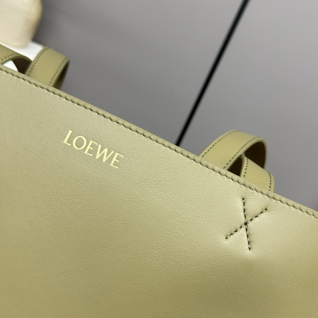 L0ew* puzzle fold leather tote-42*18*41cＭ