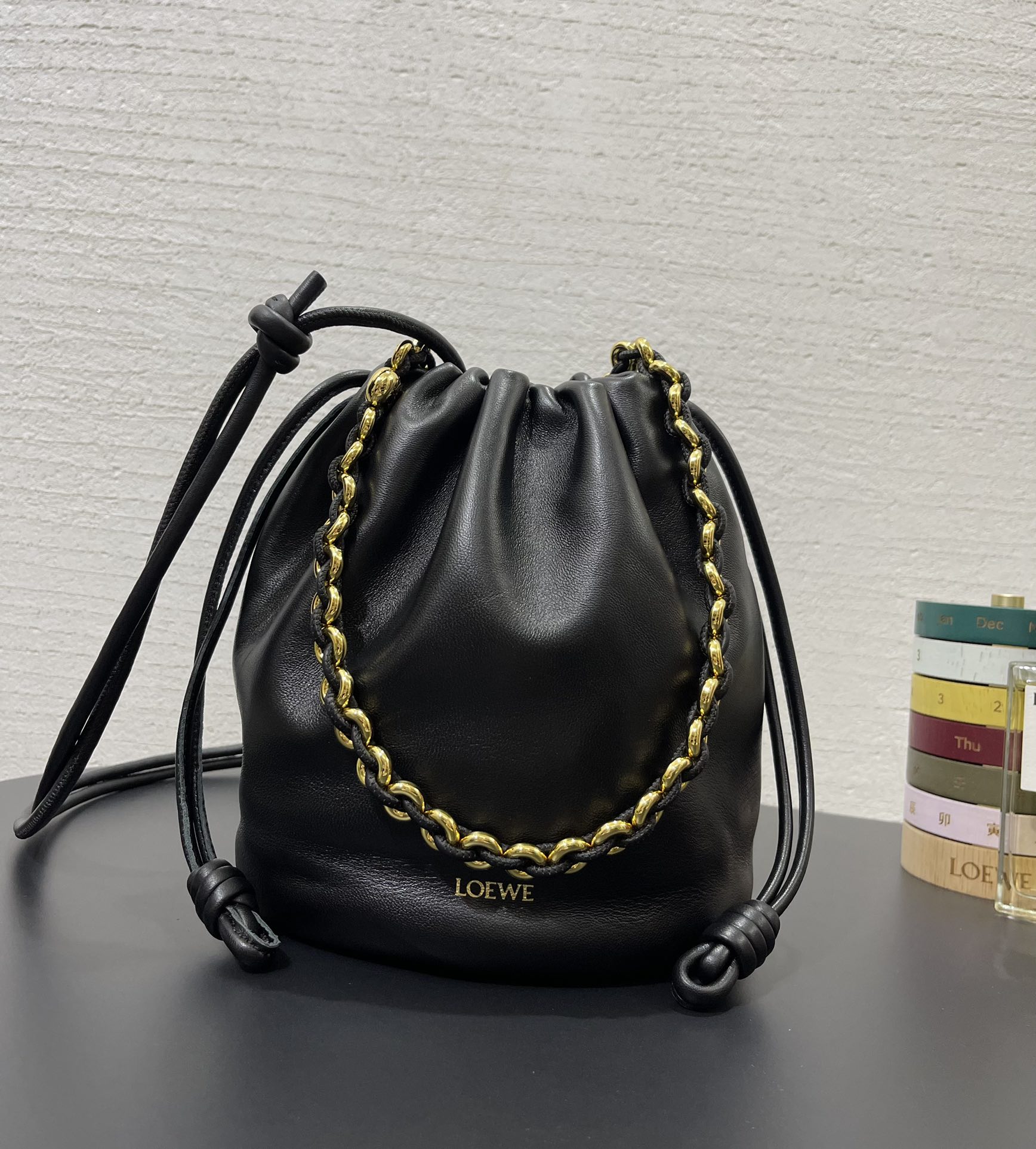 L0ew* mini flamenco purse bag-32*17*24cm