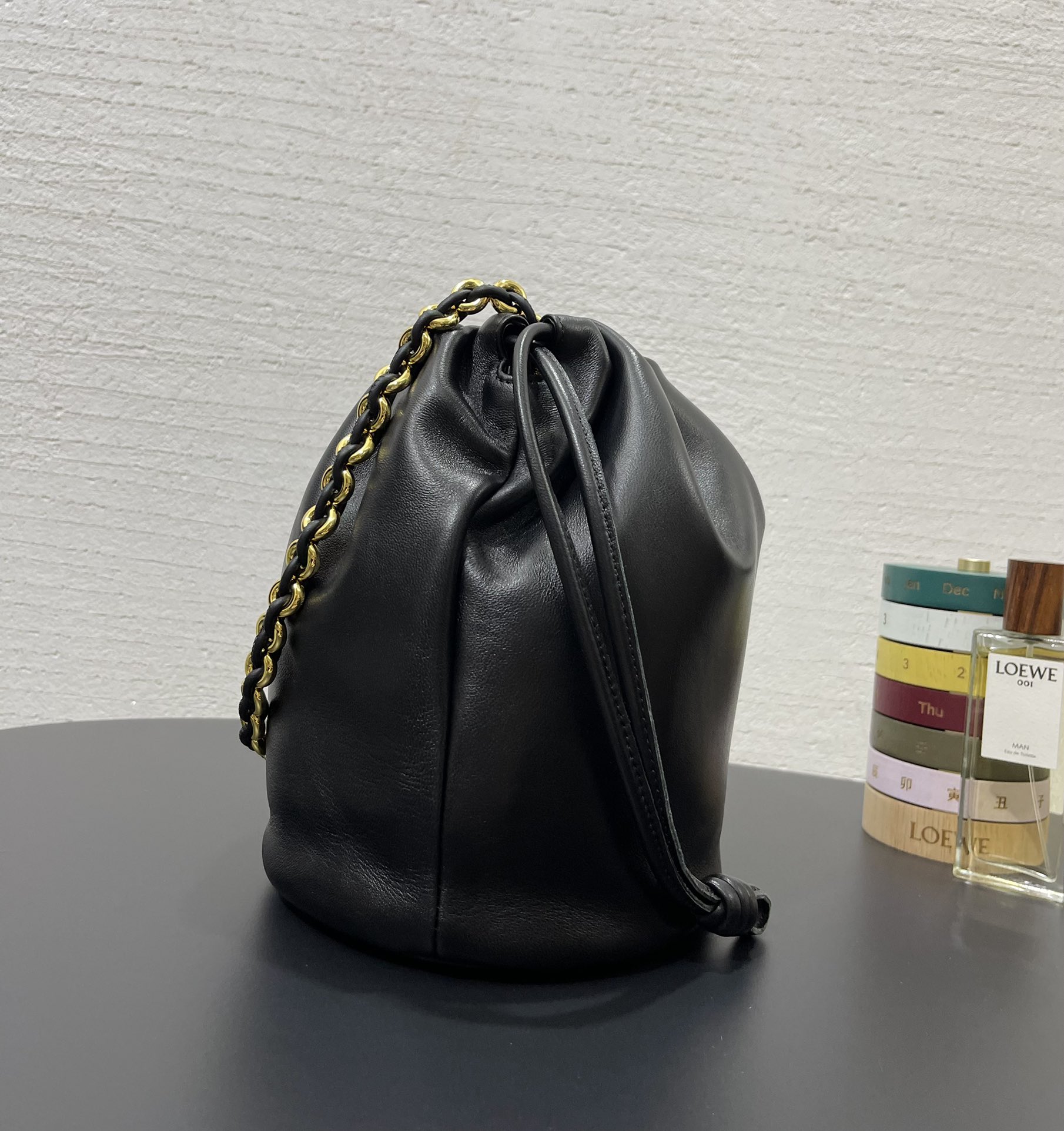 L0ew* mini flamenco purse bag-32*17*24cm