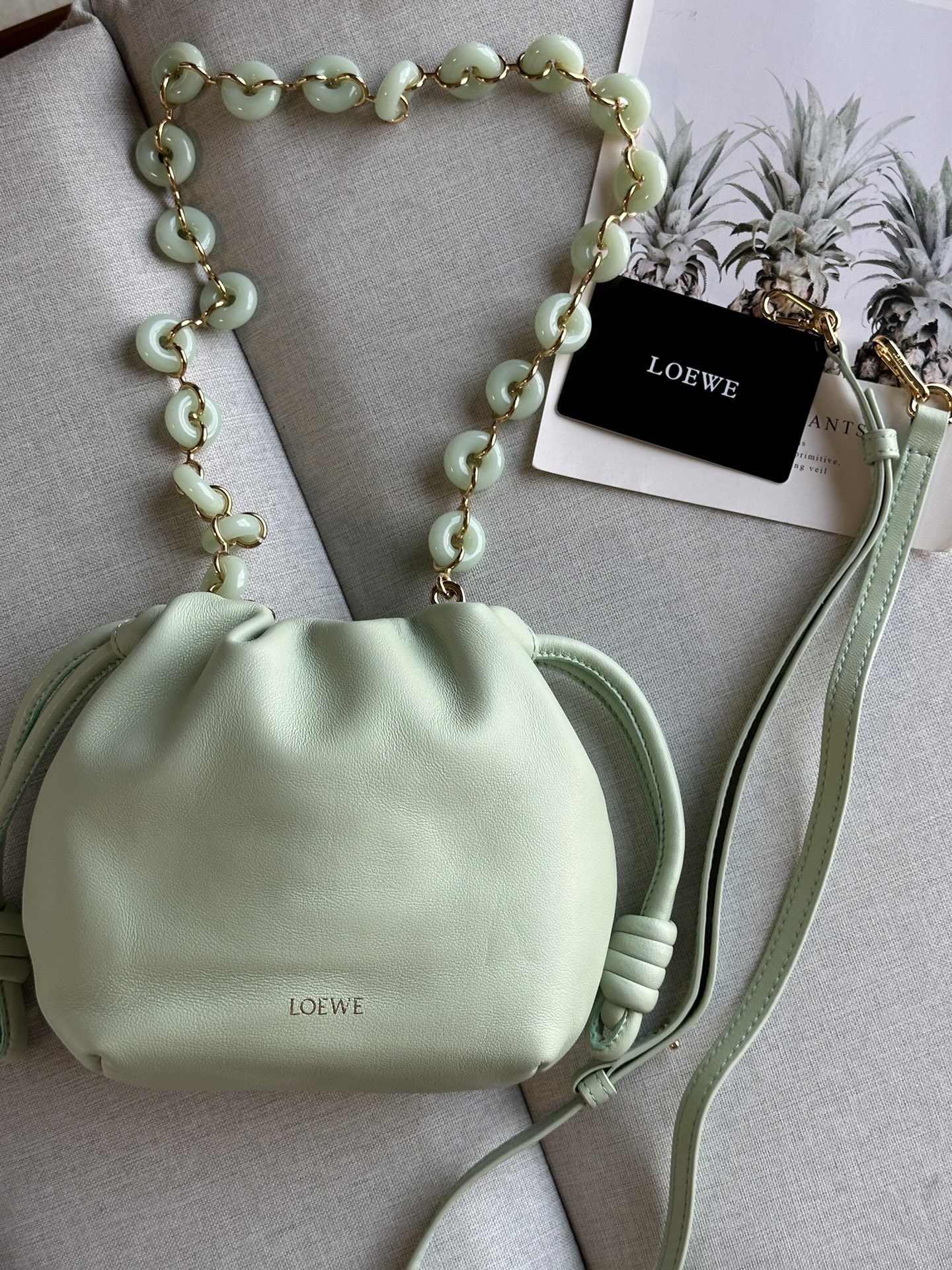 L0ew* flamenco purse 23*5.5*17cm