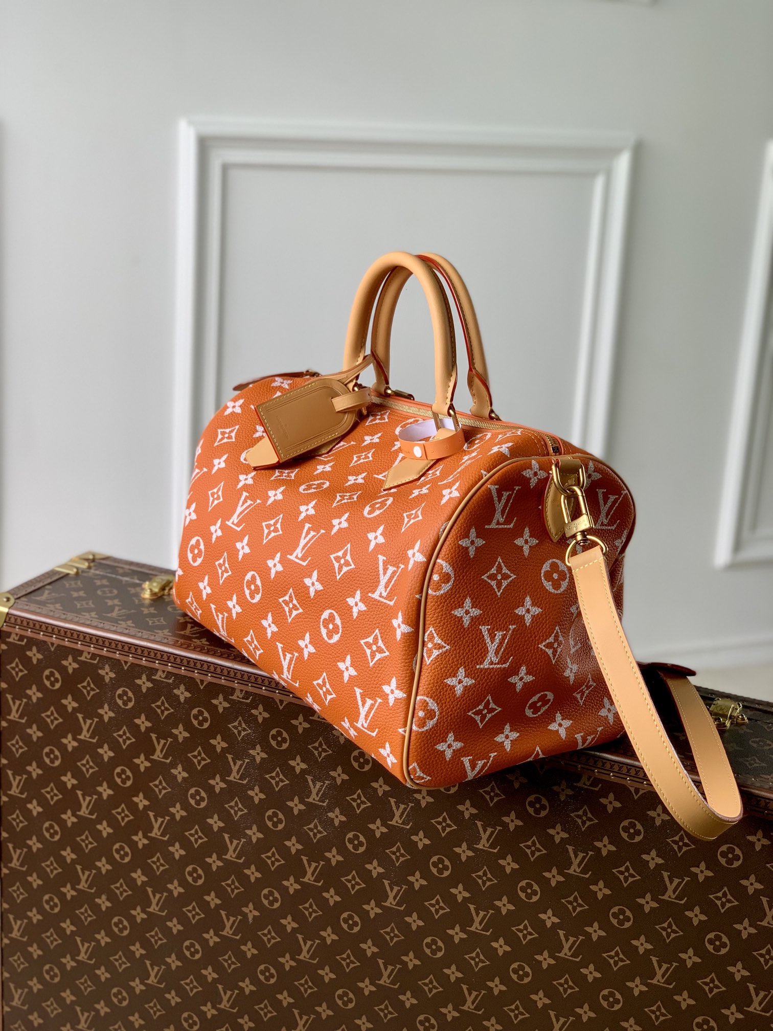 l0*is V*t0n speedy p9 bandoulière 40 monogram leather -40 x 26 x 23cm