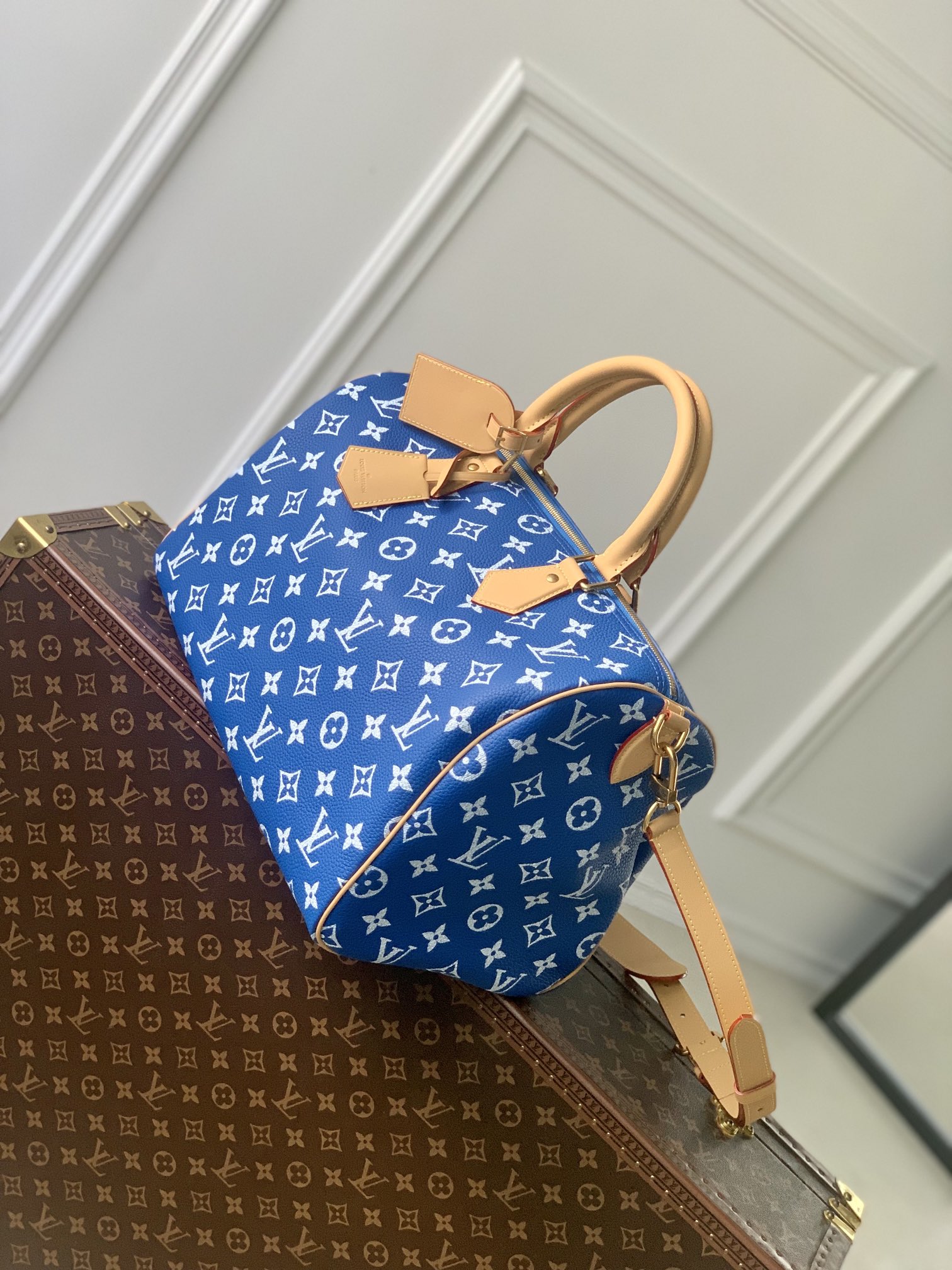 l0*is V*t0n speedy p9 bandoulière 40 monogram leather -40 x 26 x 23cm
