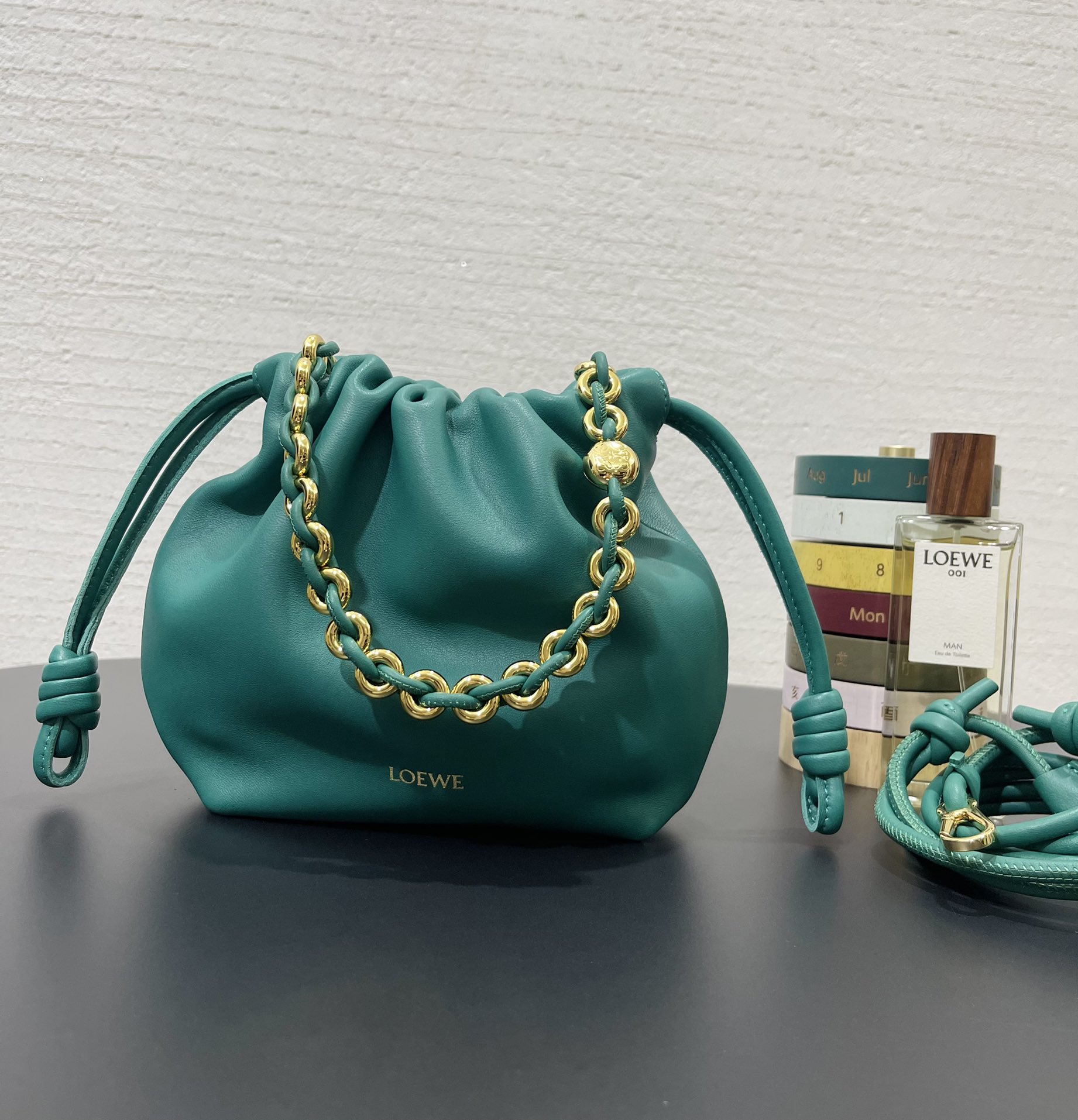 L0ew* flamenco purse 23*5.5*17cm
