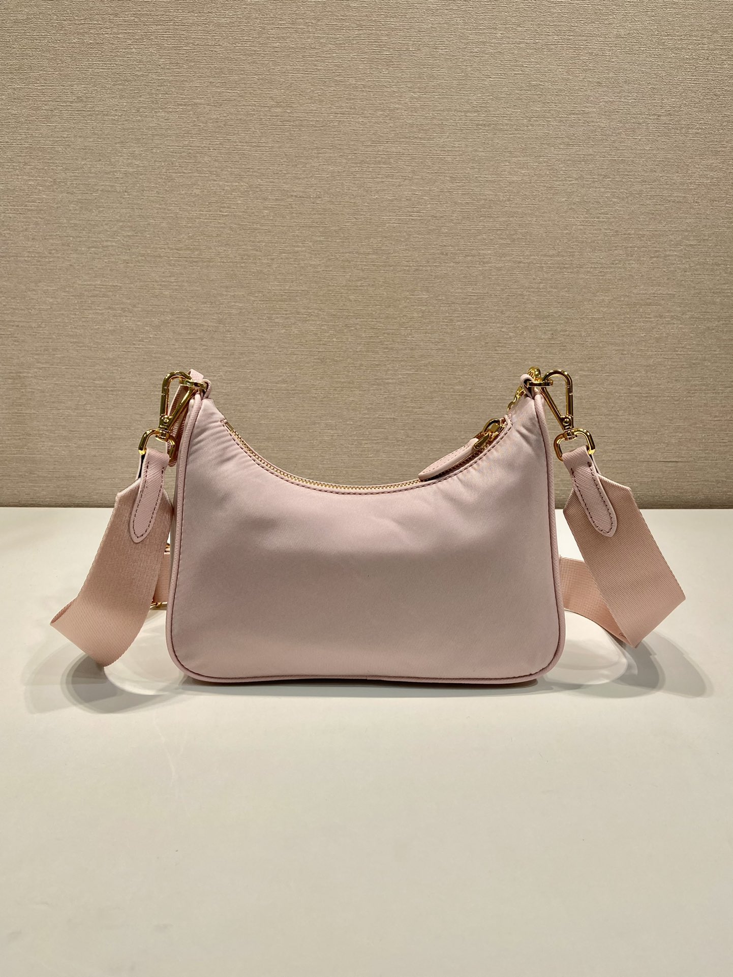 Pra*a nylon hobo bag-1bh204-22*12*6cm
