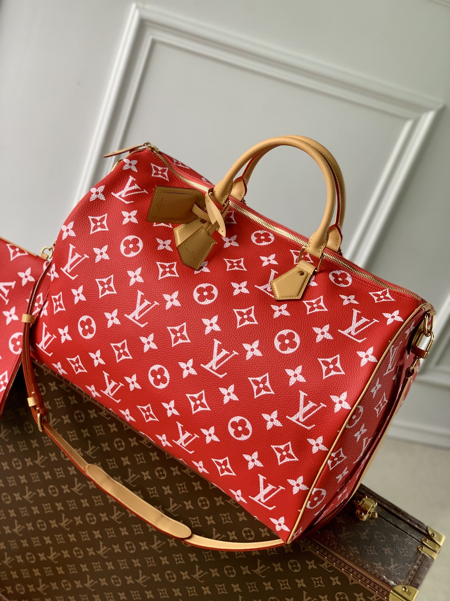 l0*is V*t0n speedy p9 bandoulière 50 monogram leather -50x32x29cm