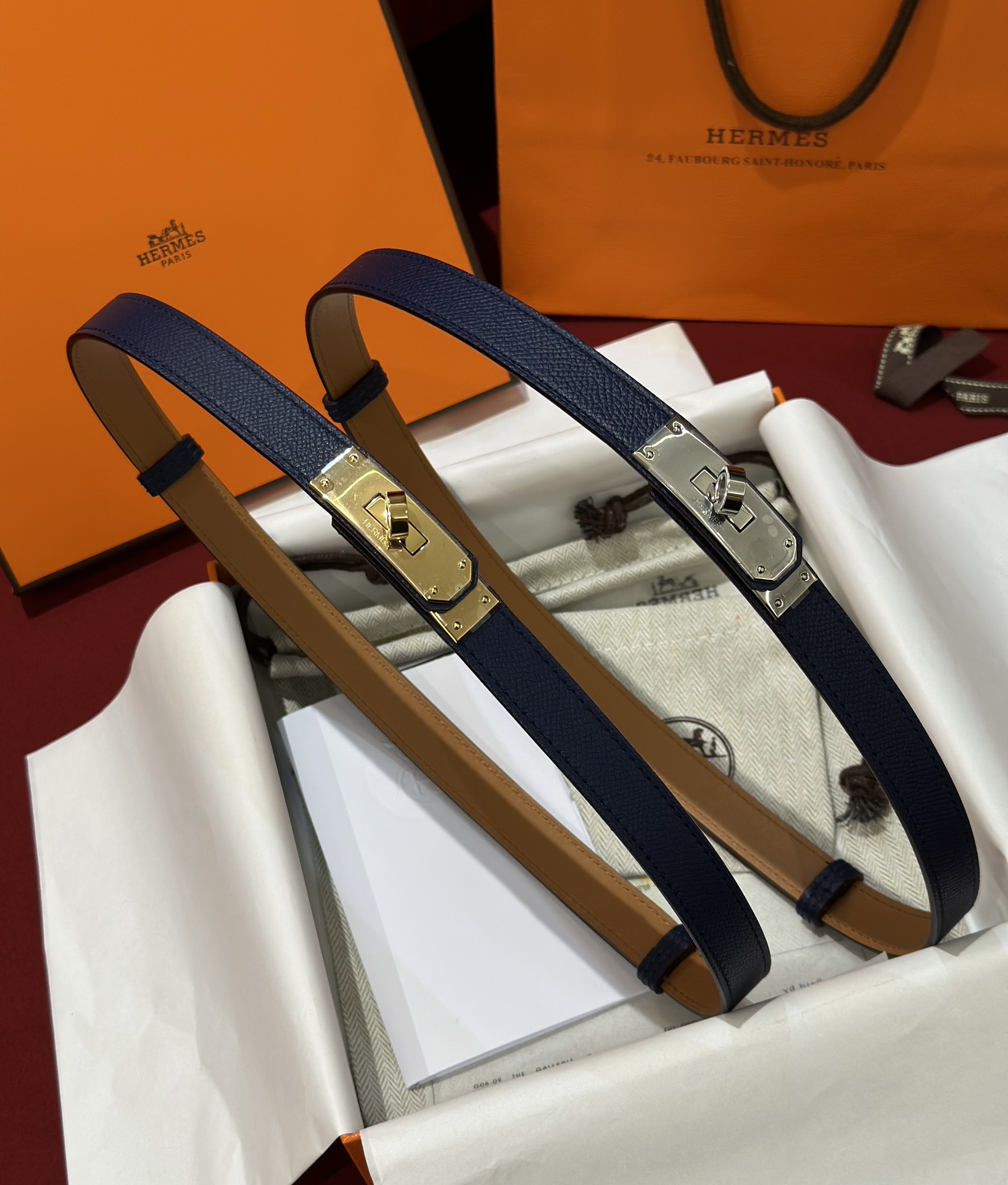 H**mes belt-1.8cm
