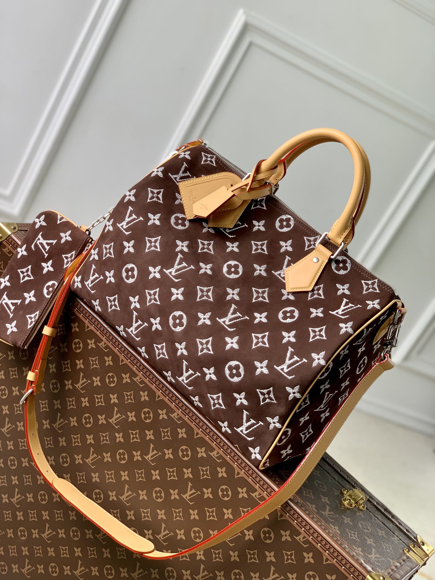 l0*is V*t0n speedy p9 bandoulière 40 monogram leather -40 x 26 x 23cm