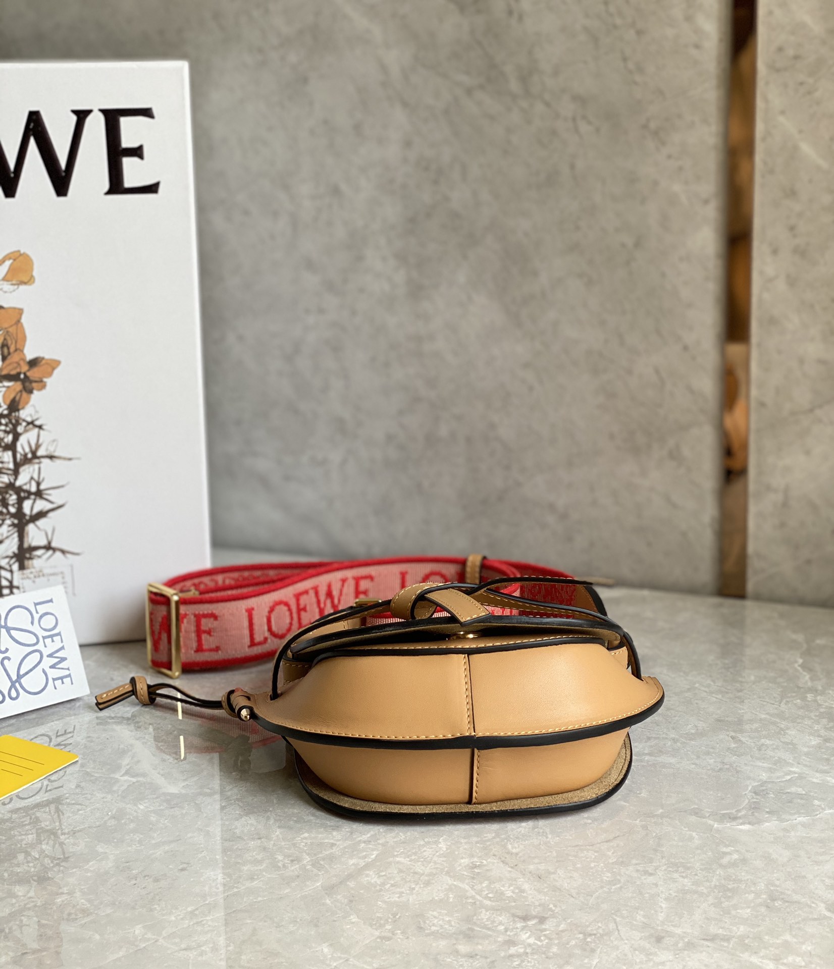 L0ew* mini puzzle gatedual bag-21*12.5*9cm