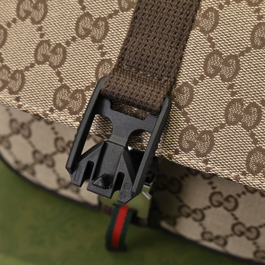 Mini GG crossbody bag in Beige and Ebony Bag-20*14*6.5CM