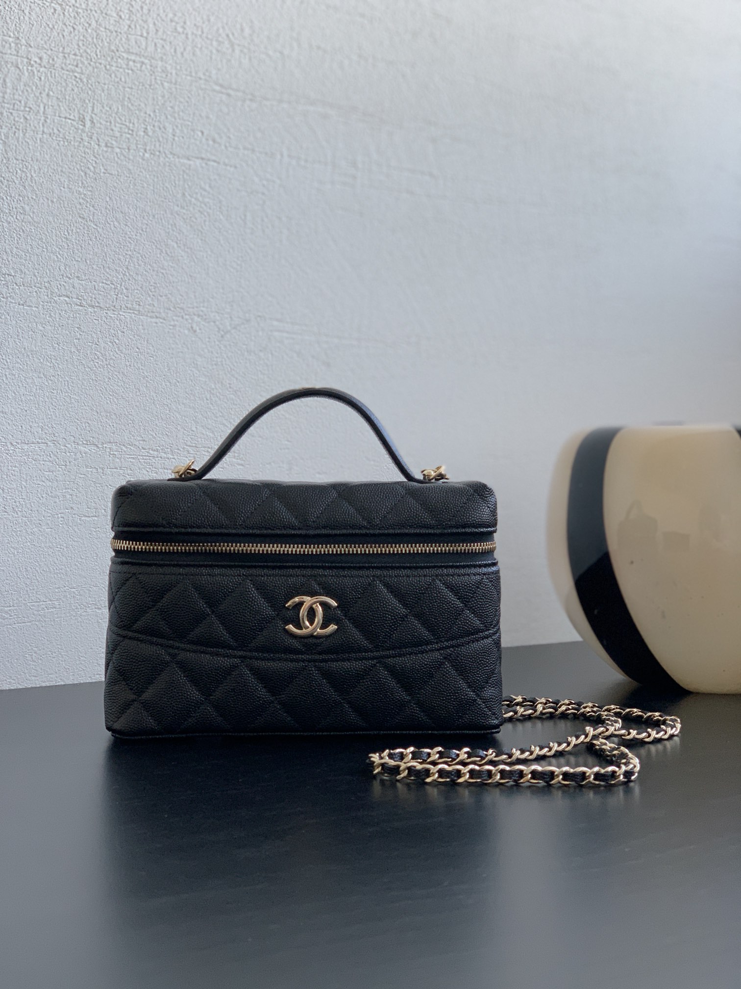 Ch@nel Cosmetic Bag-19.5×17×5CM