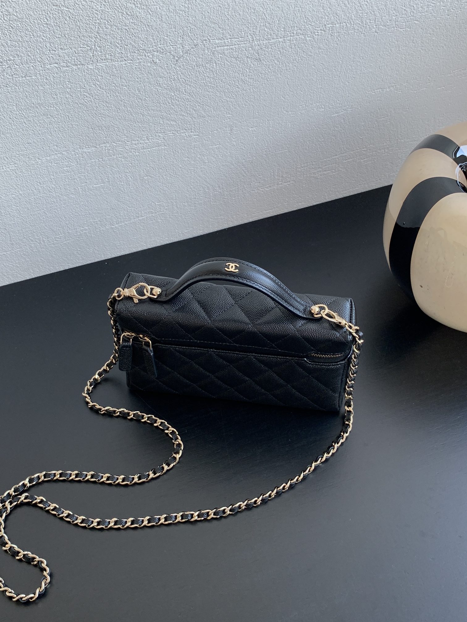 Ch@nel Cosmetic Bag-19.5×17×5CM