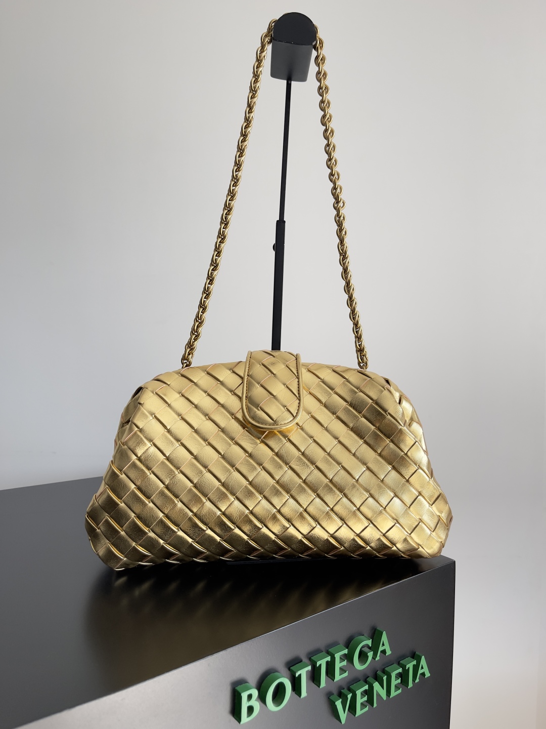 b0tt*ga Ven*ta lauren 1980 teen leather clutch-31.5*16.5*11cm
