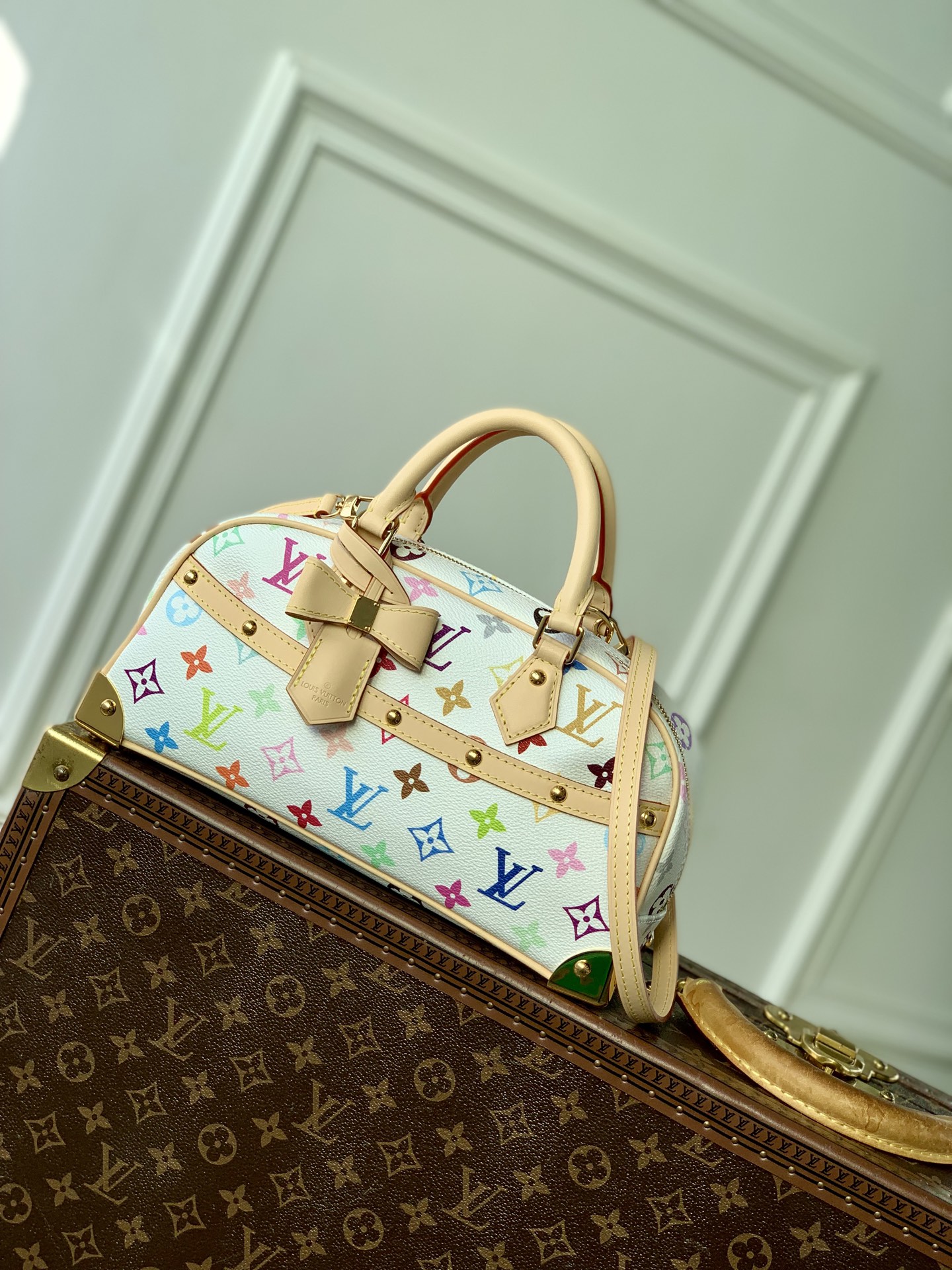 LV x TM Handbag East West Other Monogram Canvas - Handbags-14 x 10 x 27CM