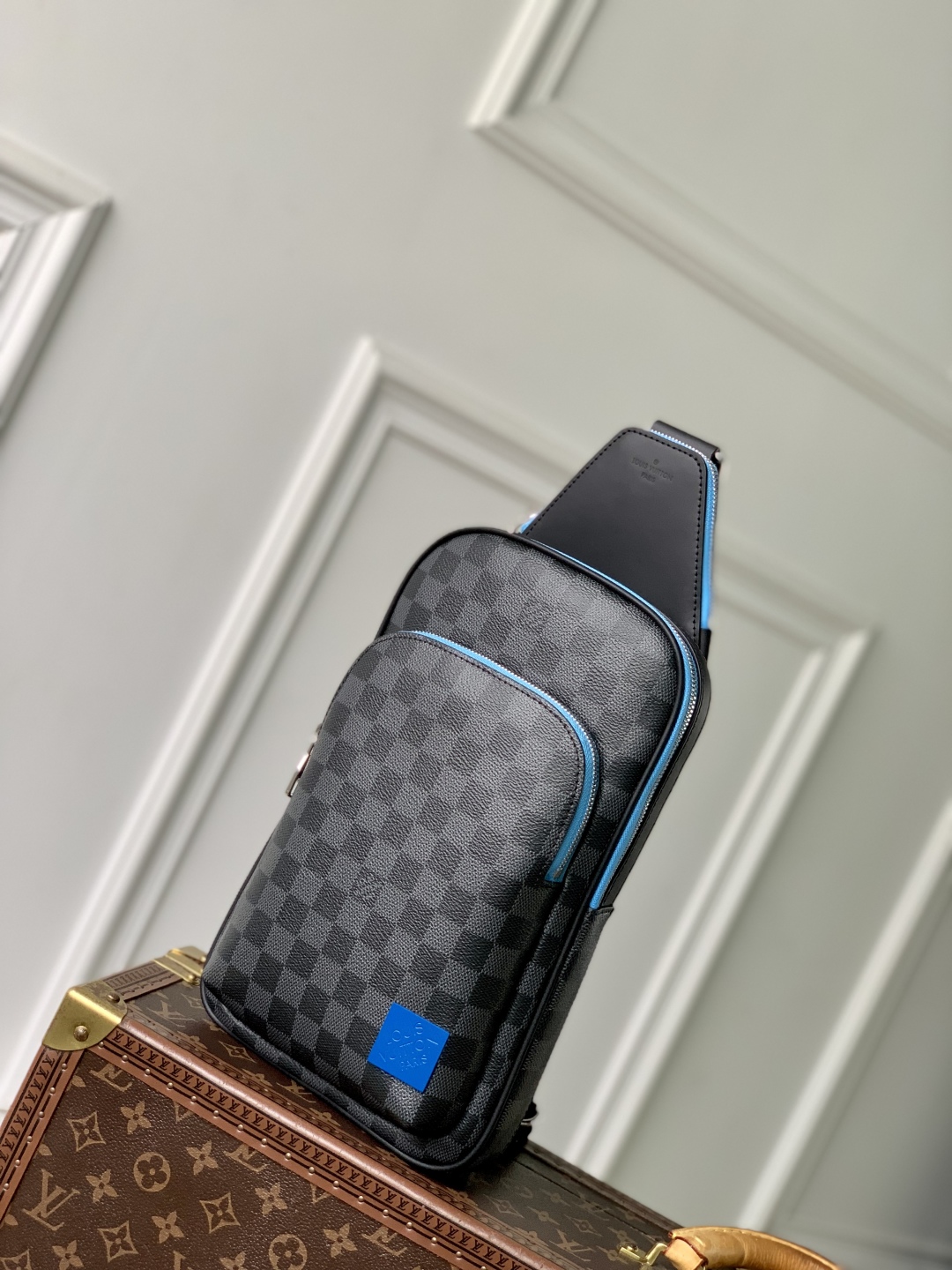 l0vis Vvtt0n damier graphite avenue bag-20 *31 x*10cm